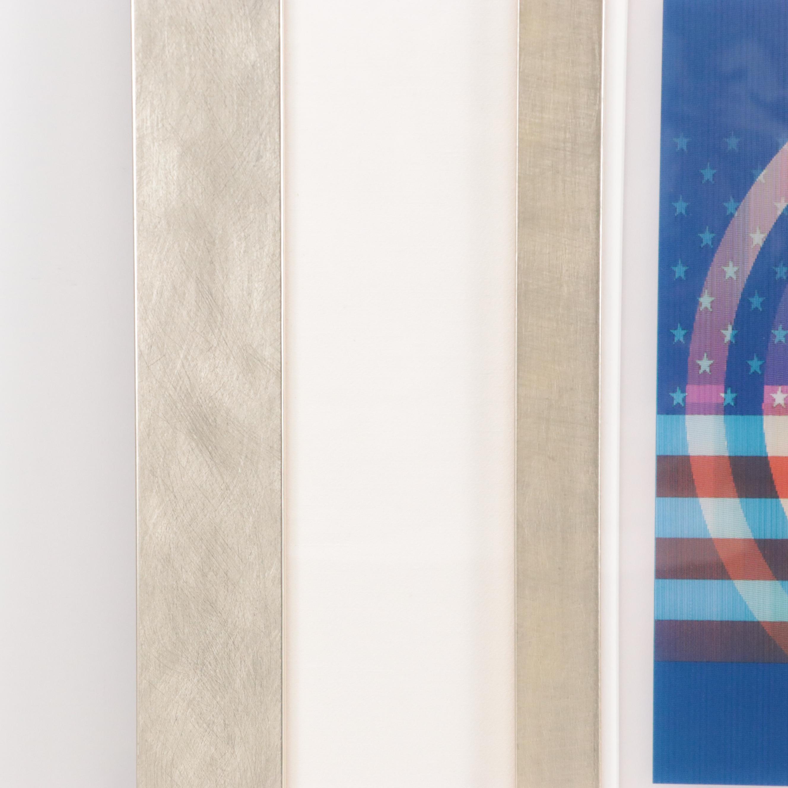 Yaacov Agam Kinetic Agamograph "USA Double Rainbow"