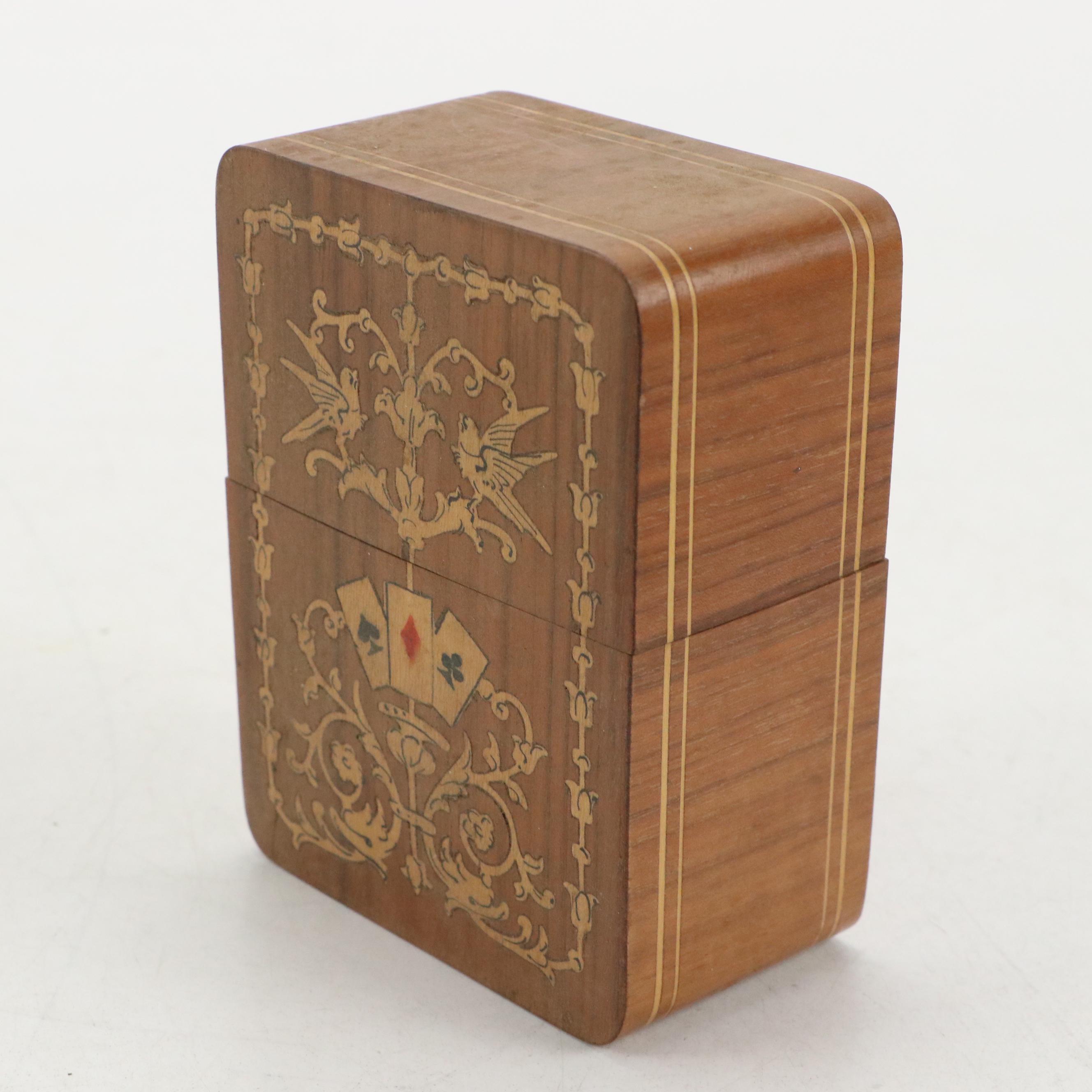 Maelzel Wood Metronome with Playing Card Motif Wood Card Holder and More