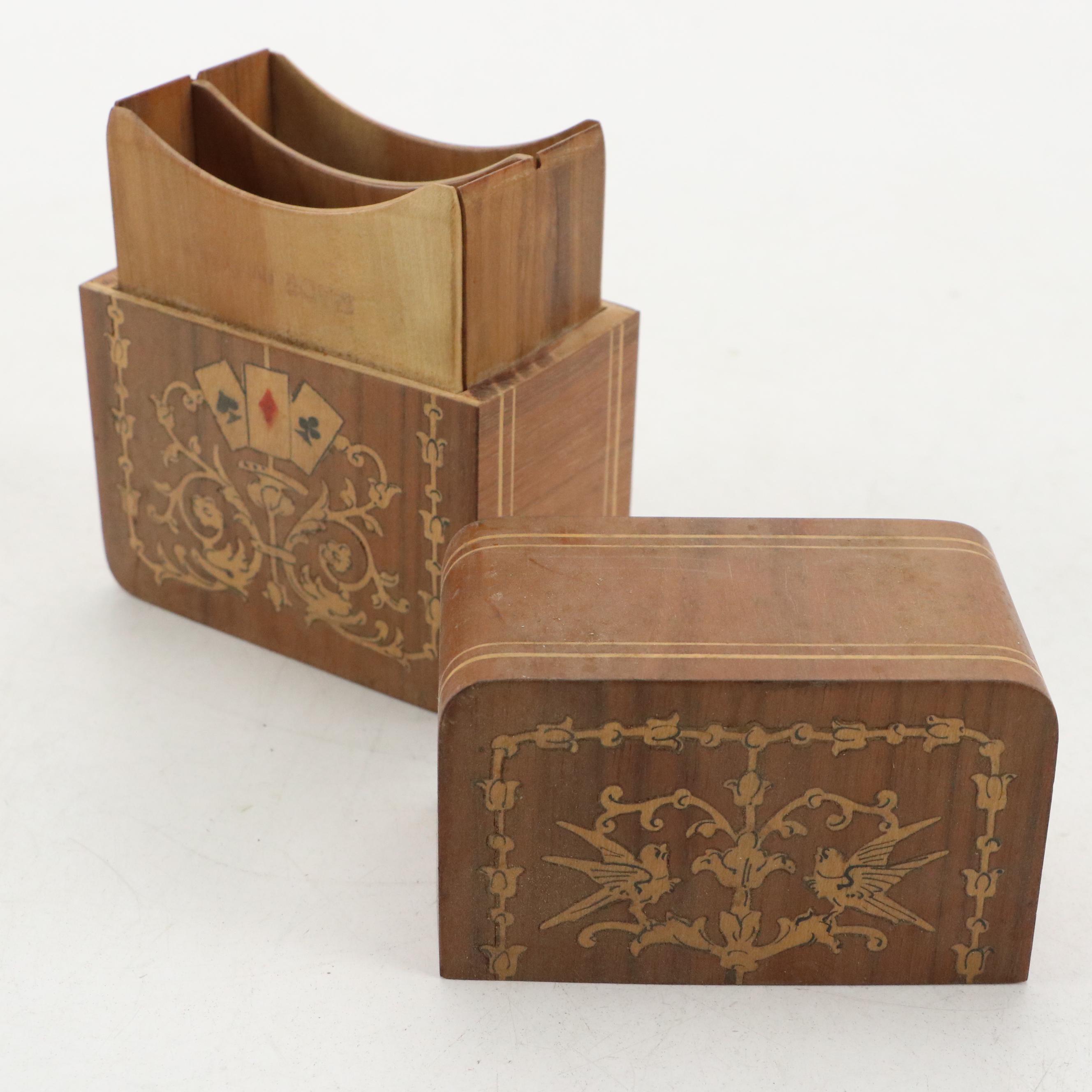 Maelzel Wood Metronome with Playing Card Motif Wood Card Holder and More