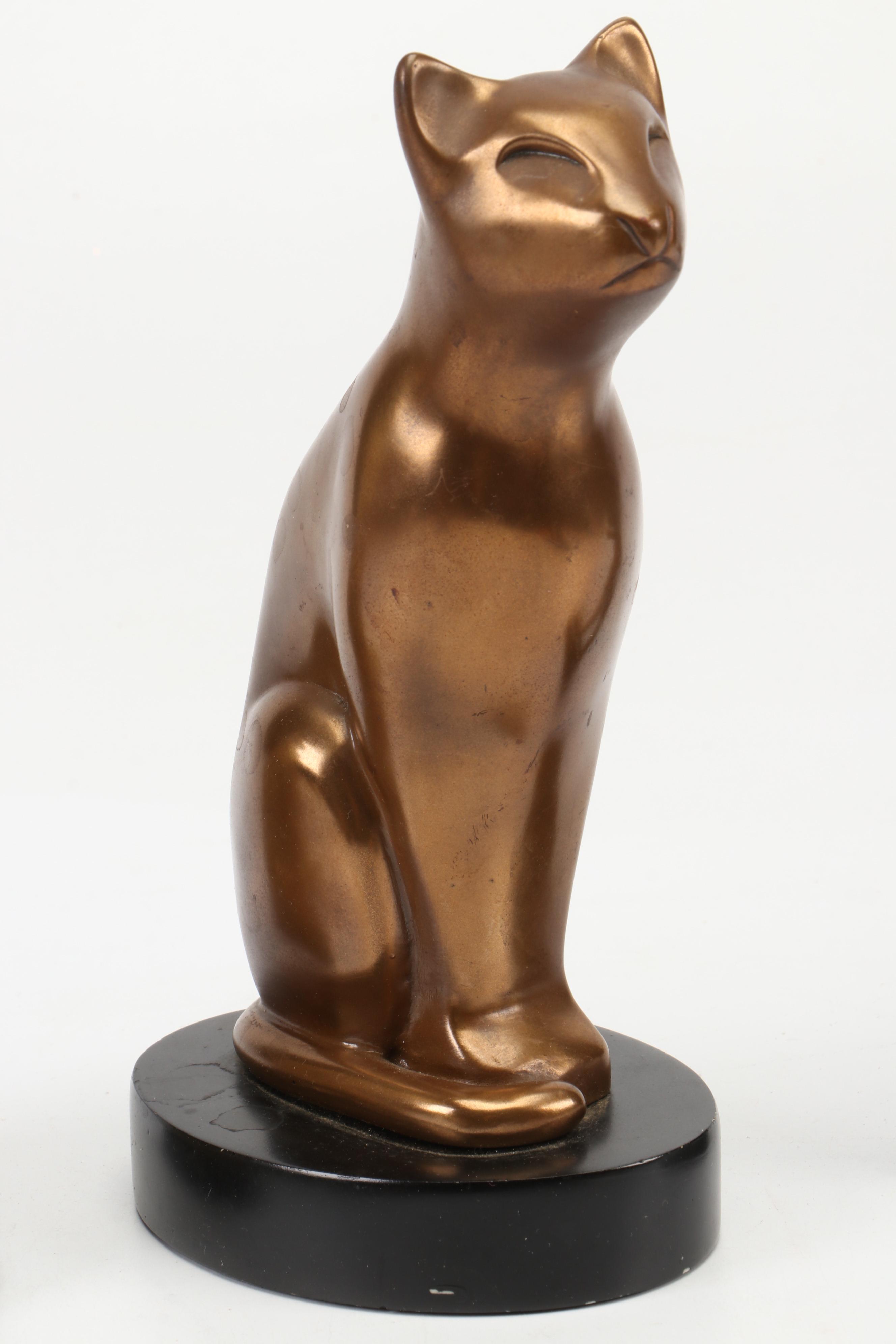 Murray's Silver Plate Egyptian Revival Bowl with Egyptian Figurines and Decor