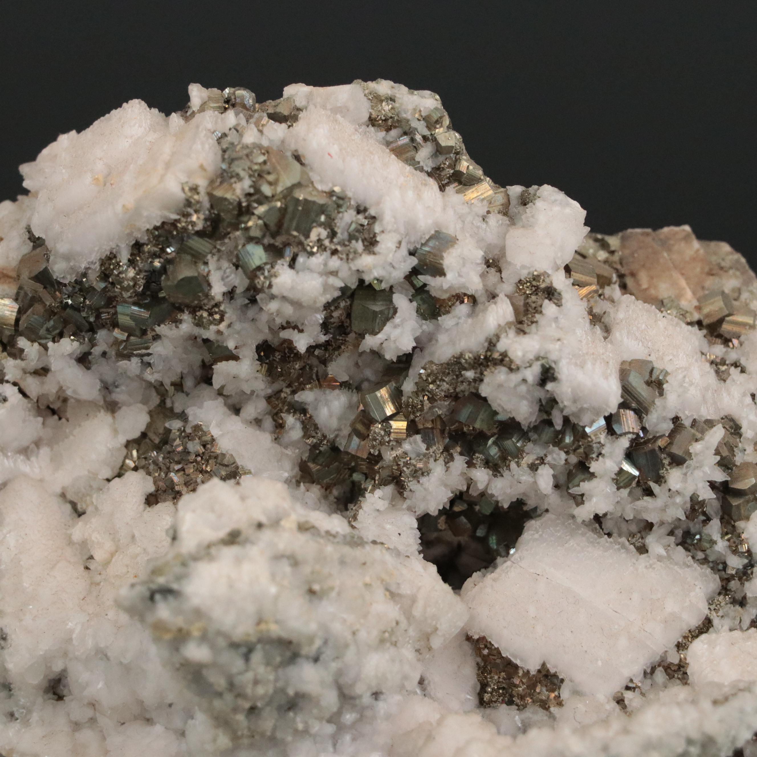 Calcite and Pyrite Cluster Mineral Specimen