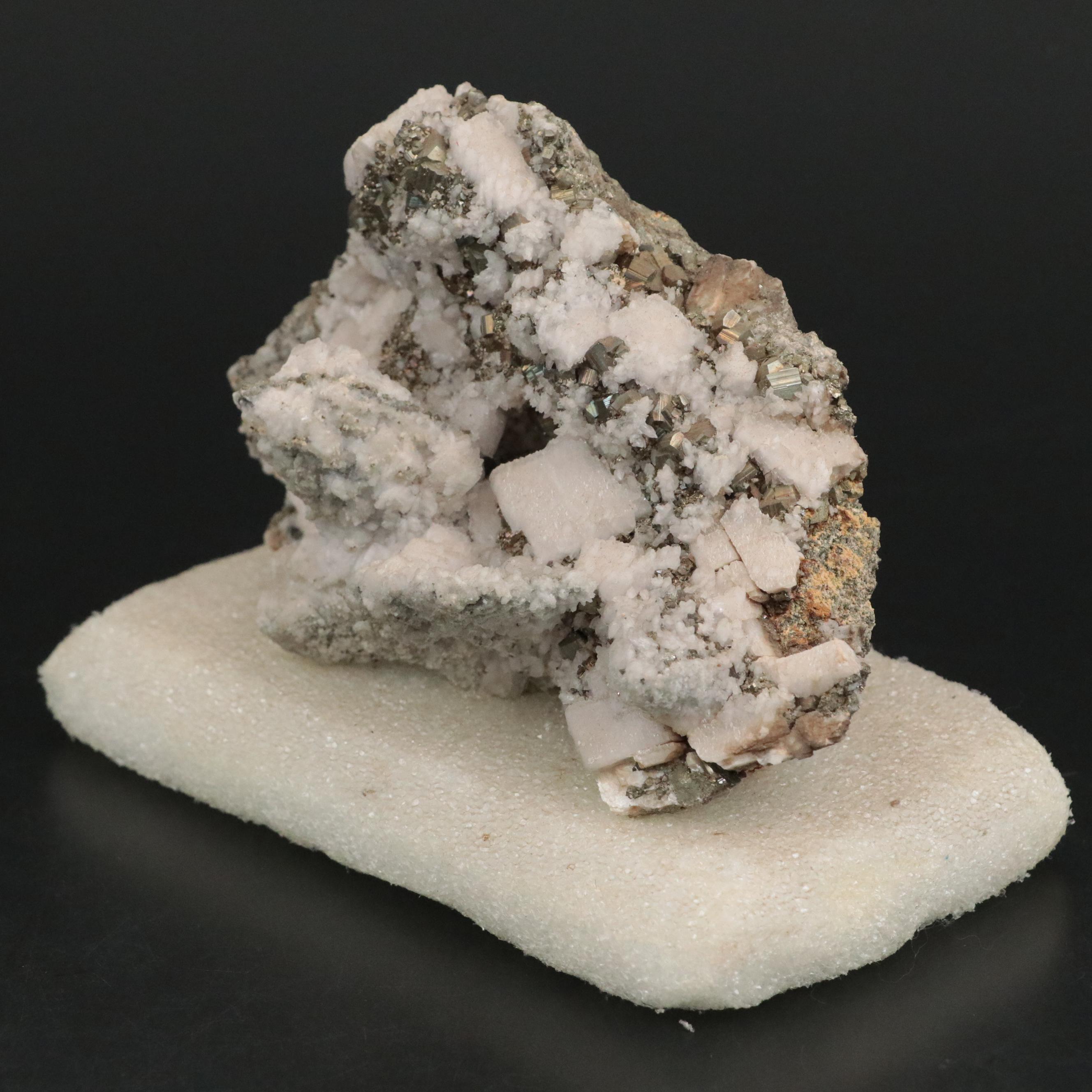 Calcite and Pyrite Cluster Mineral Specimen
