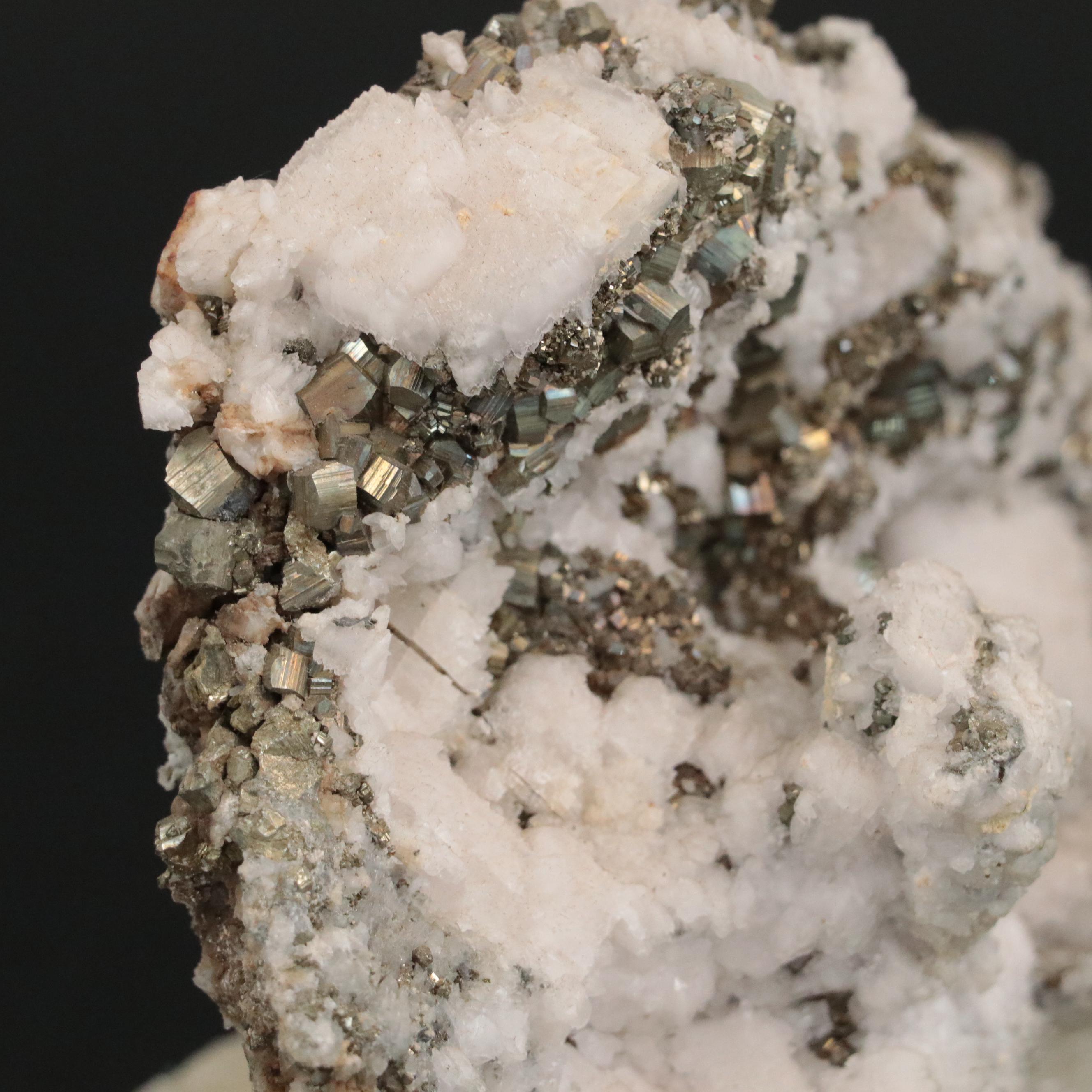 Calcite and Pyrite Cluster Mineral Specimen