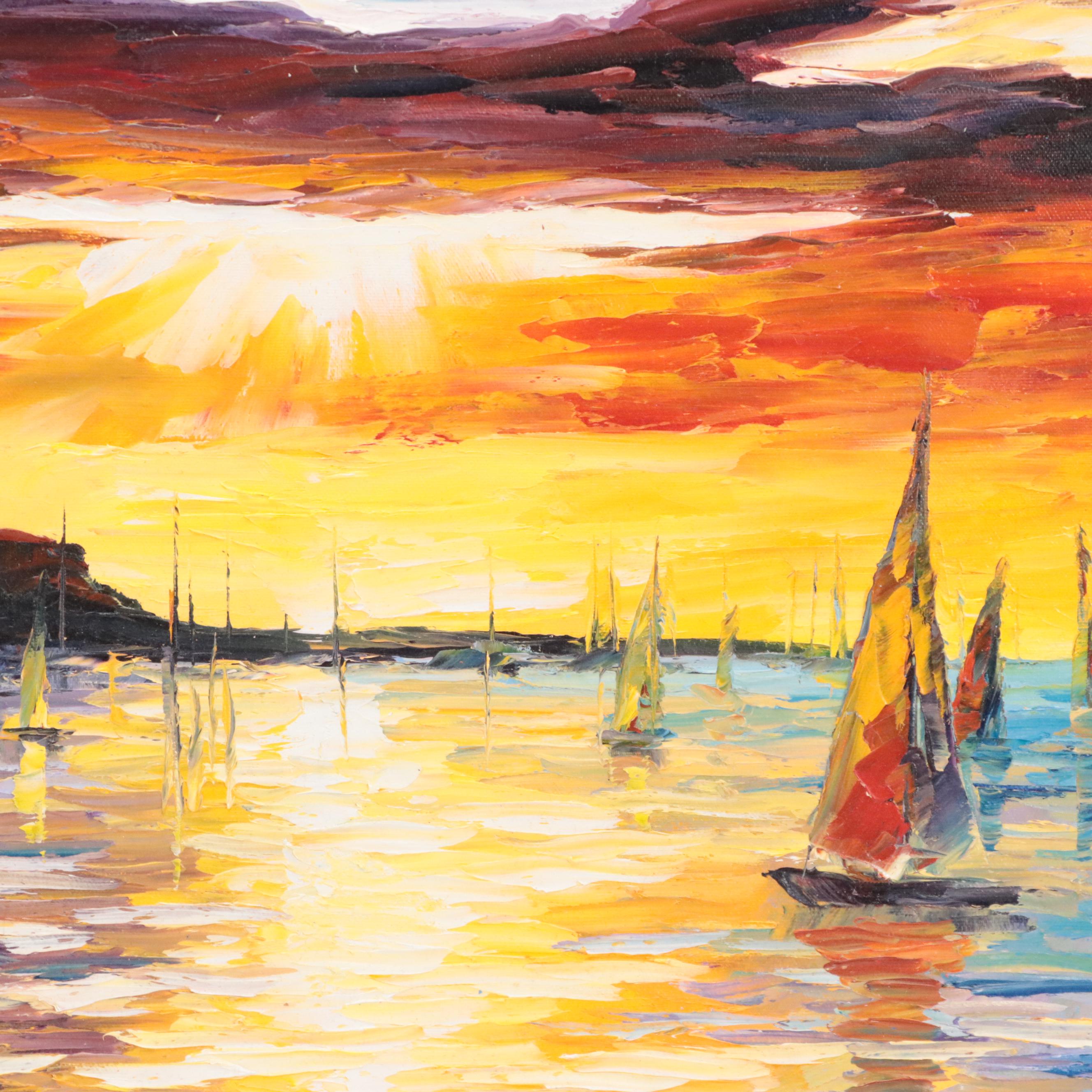 Leonid Afremov  Oil Painting "Gorgeous Range"