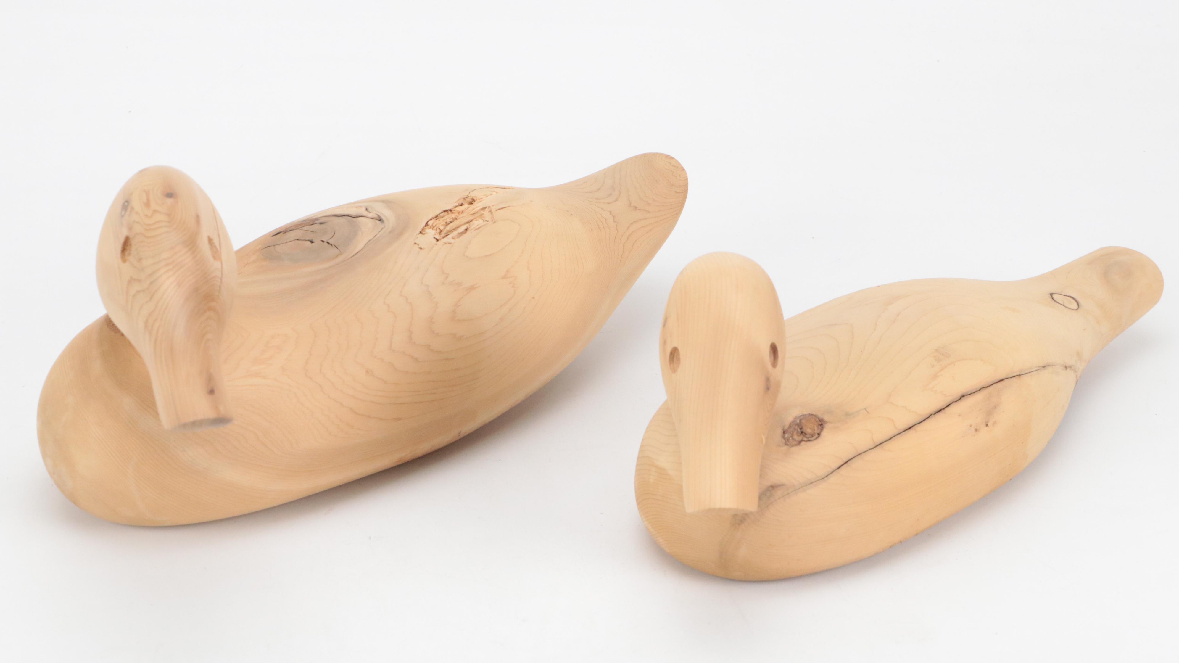 Unfinished Wood Duck Figurine Blanks