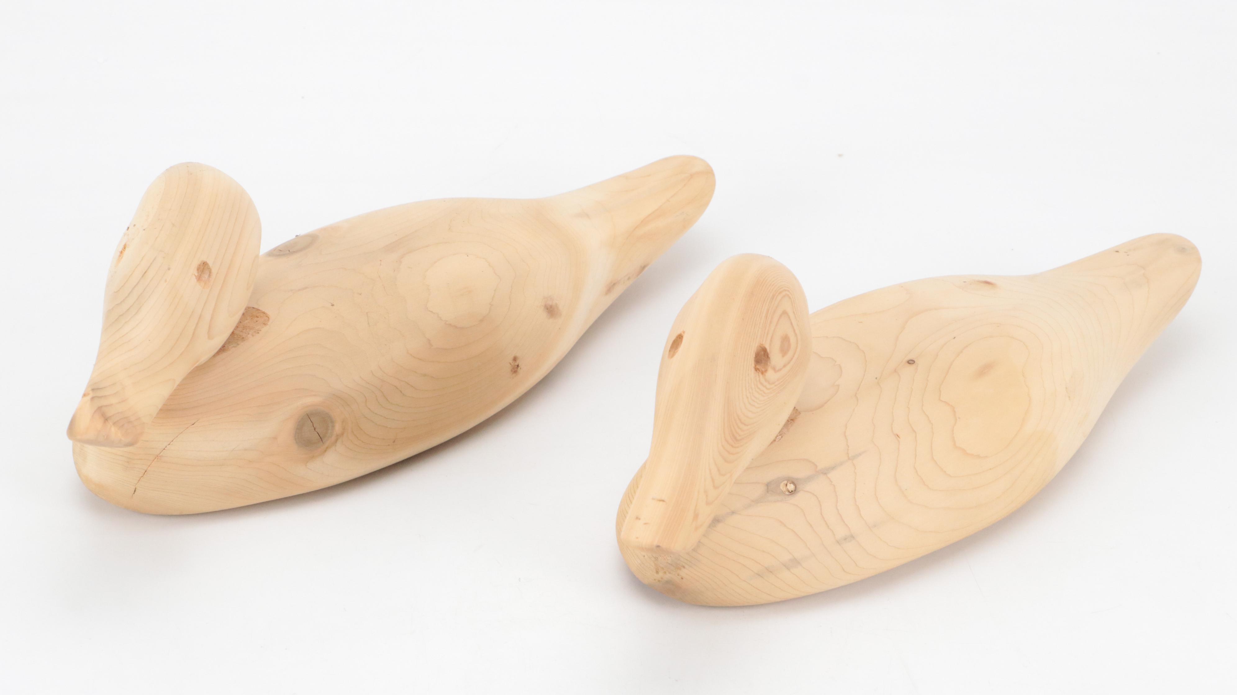 Unfinished Wood Duck Figurine Blanks