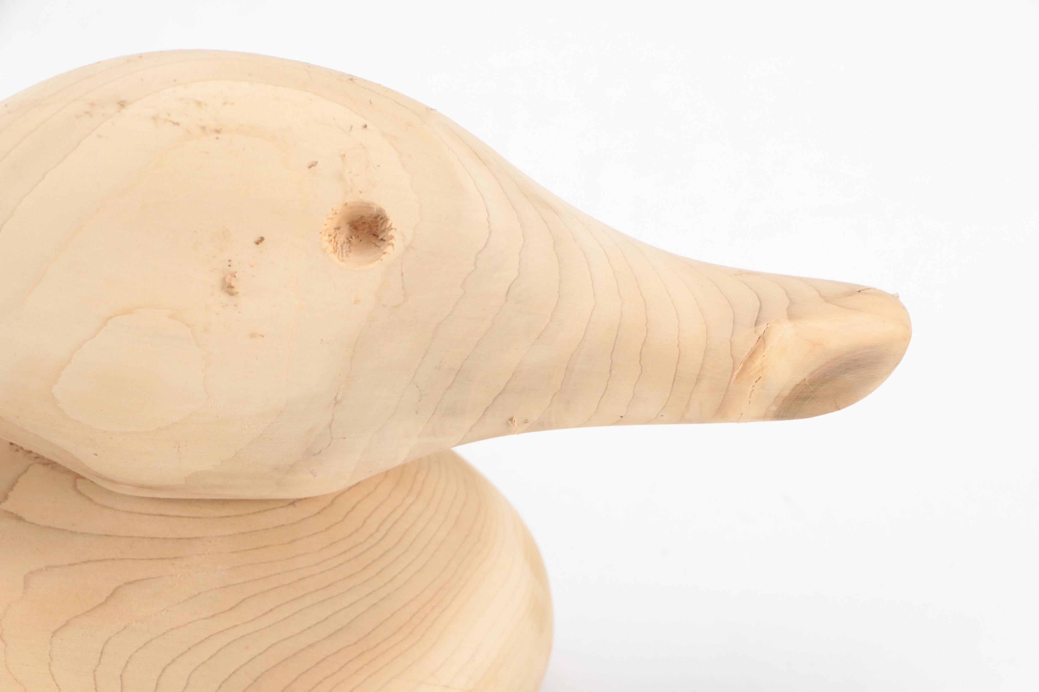 Unfinished Wood Duck Figurine Blanks
