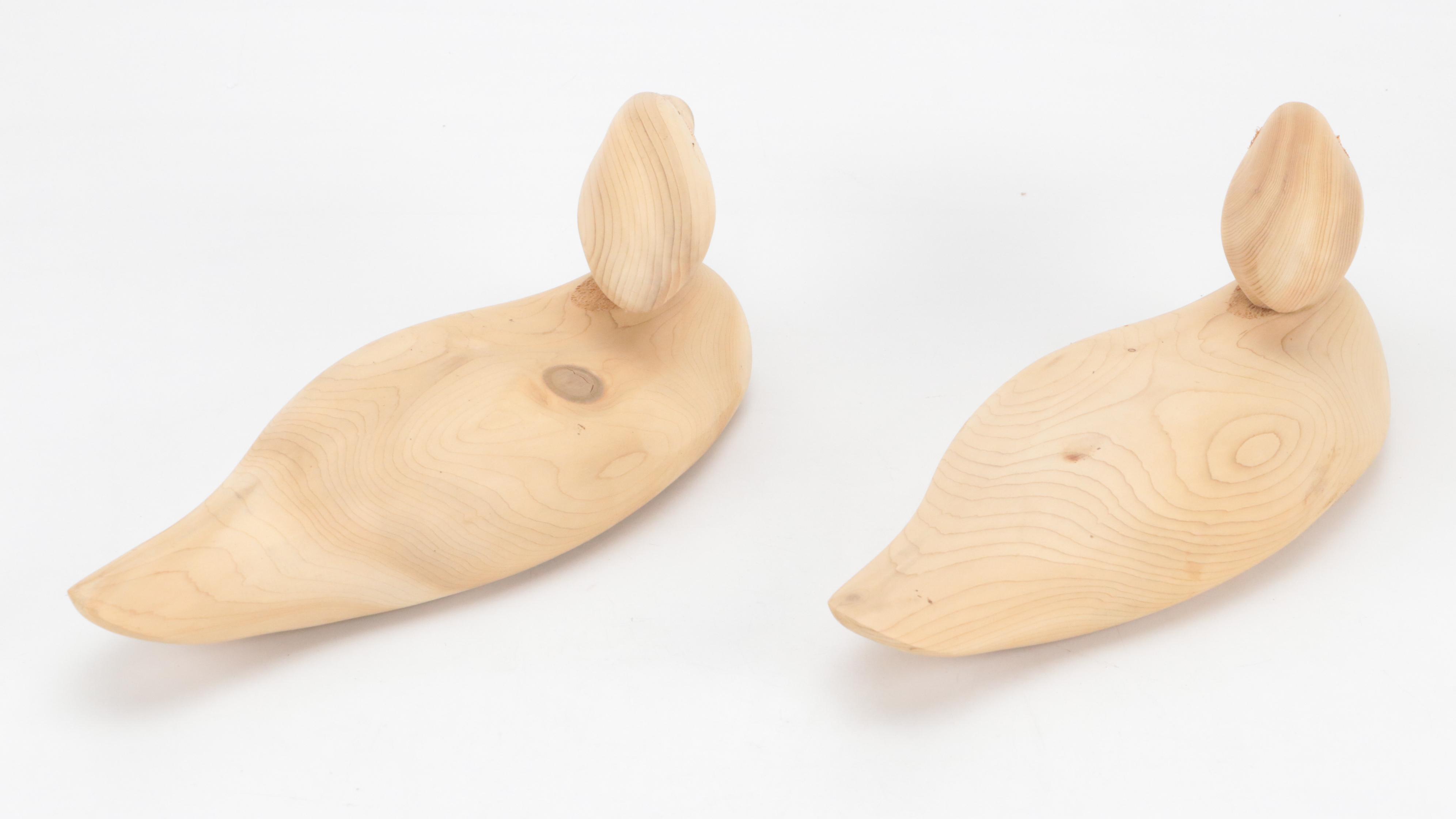 Unfinished Wood Duck Figurine Blanks