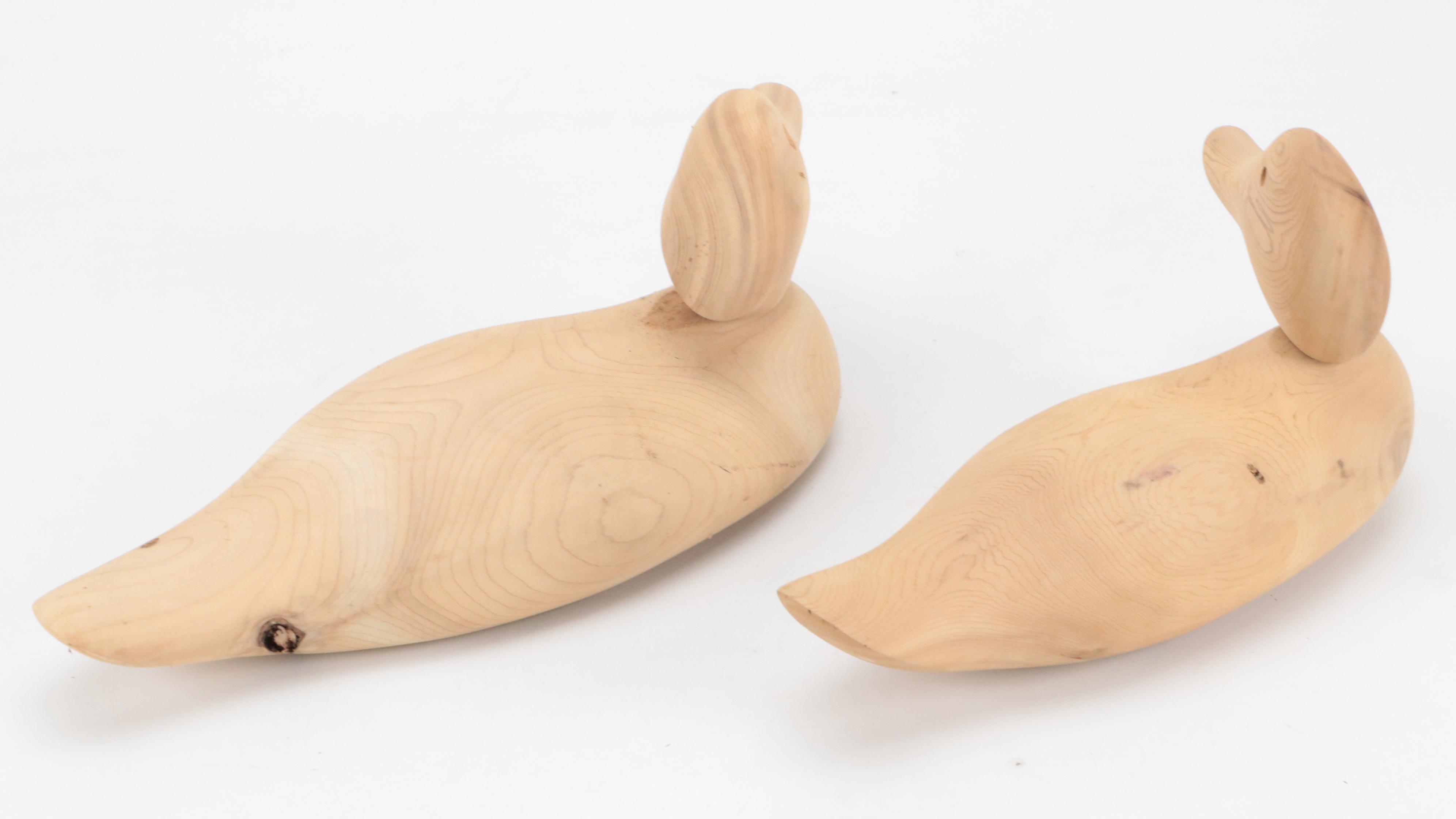 Unfinished Wood Duck Figurine Blanks