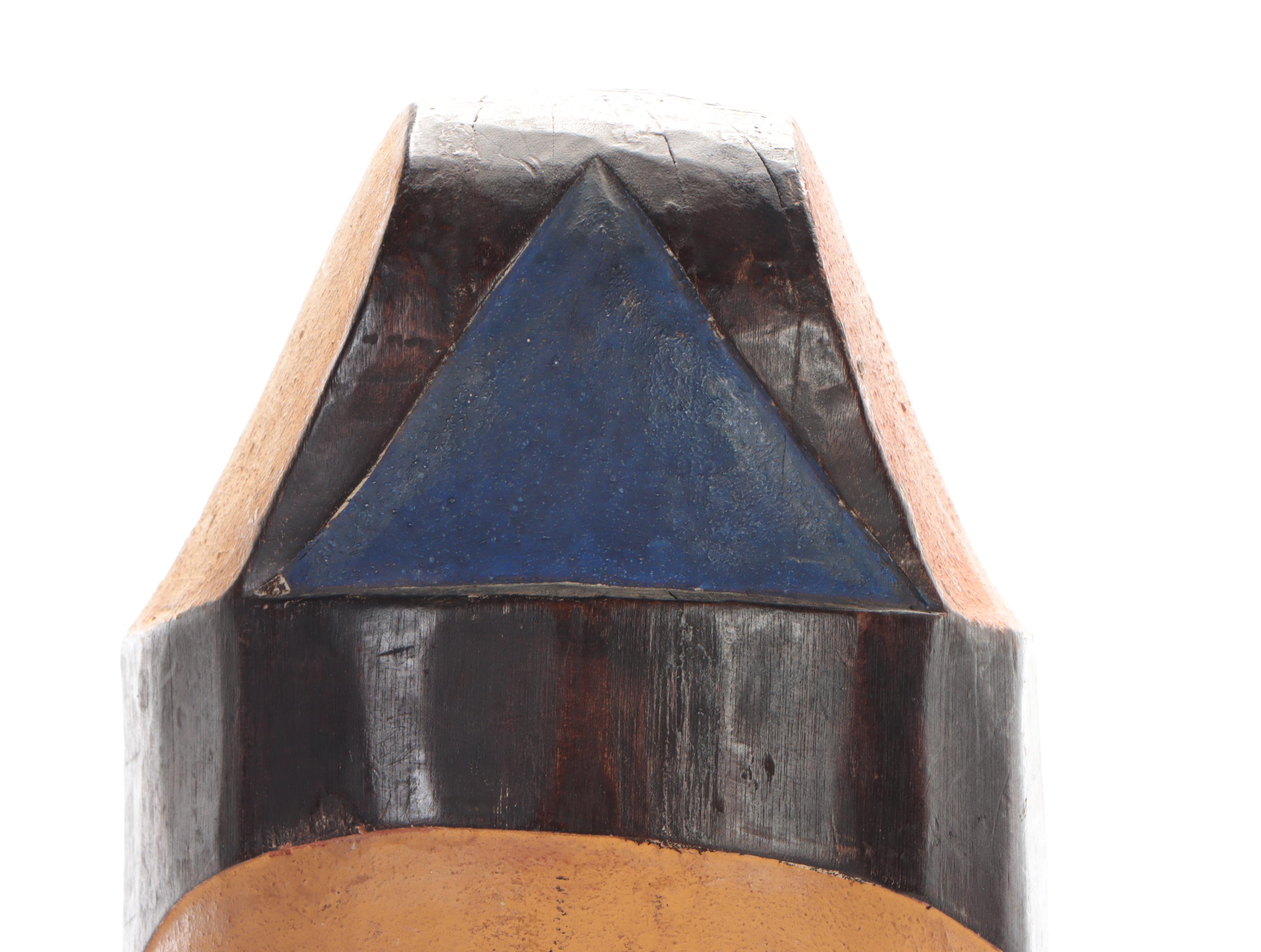 Contemporary West African Figural Wall Mask