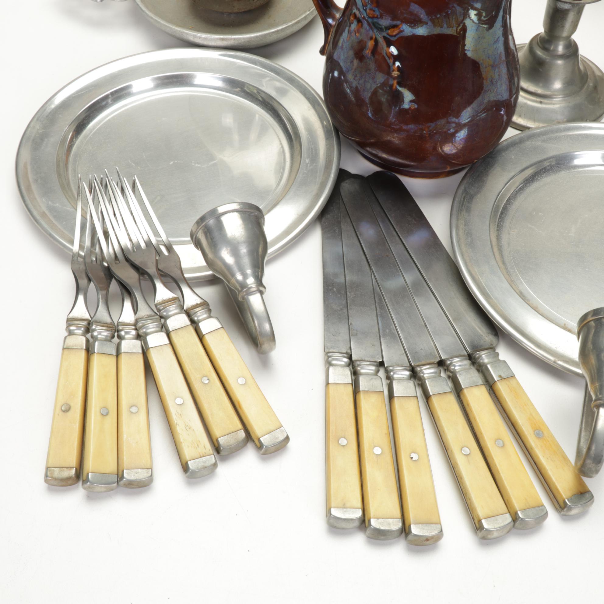 Longaberger Baskets, Utensils, Pewter Table Accessories and Other Decor