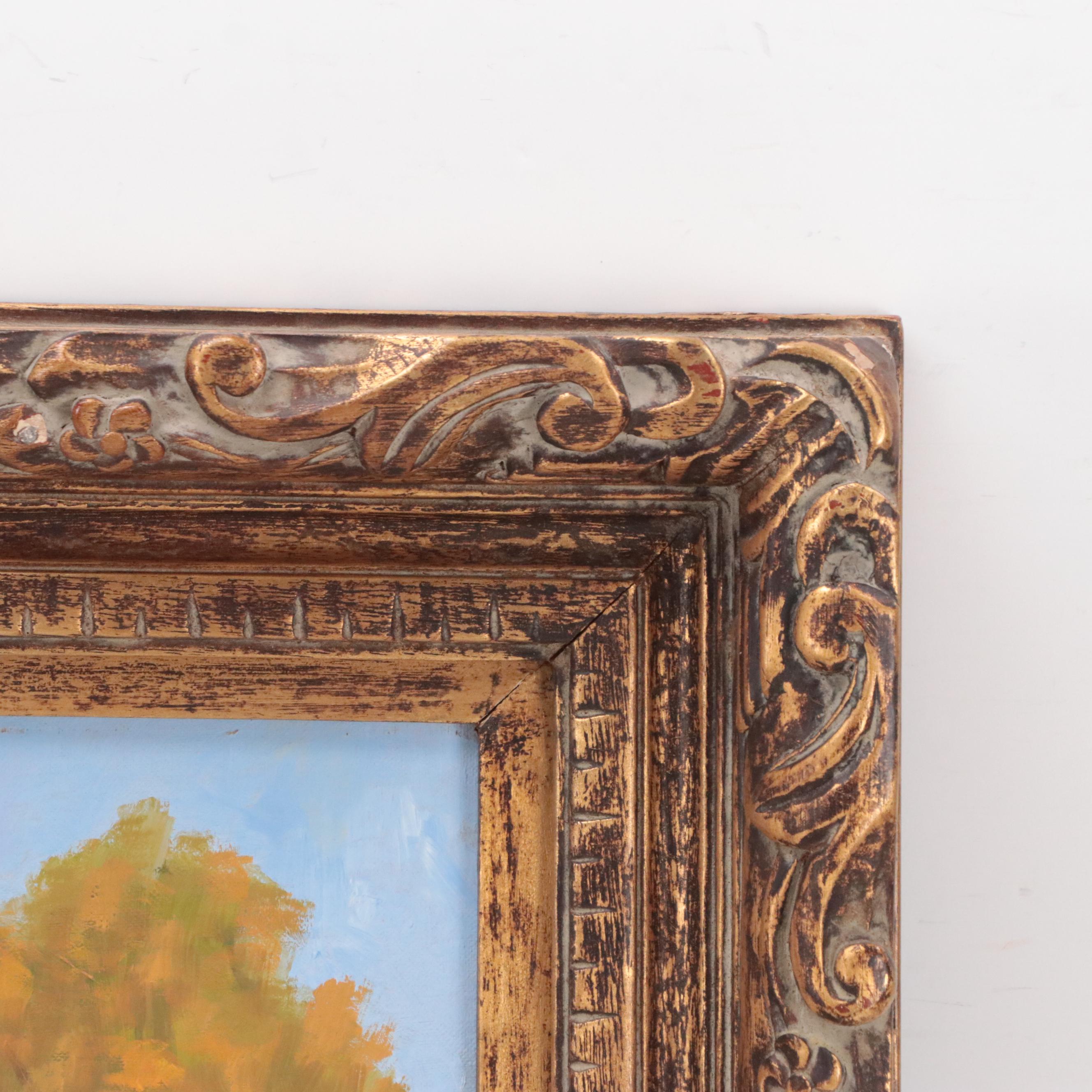 Geneva Bass Oil Painting "Peace in the Woods", 1968