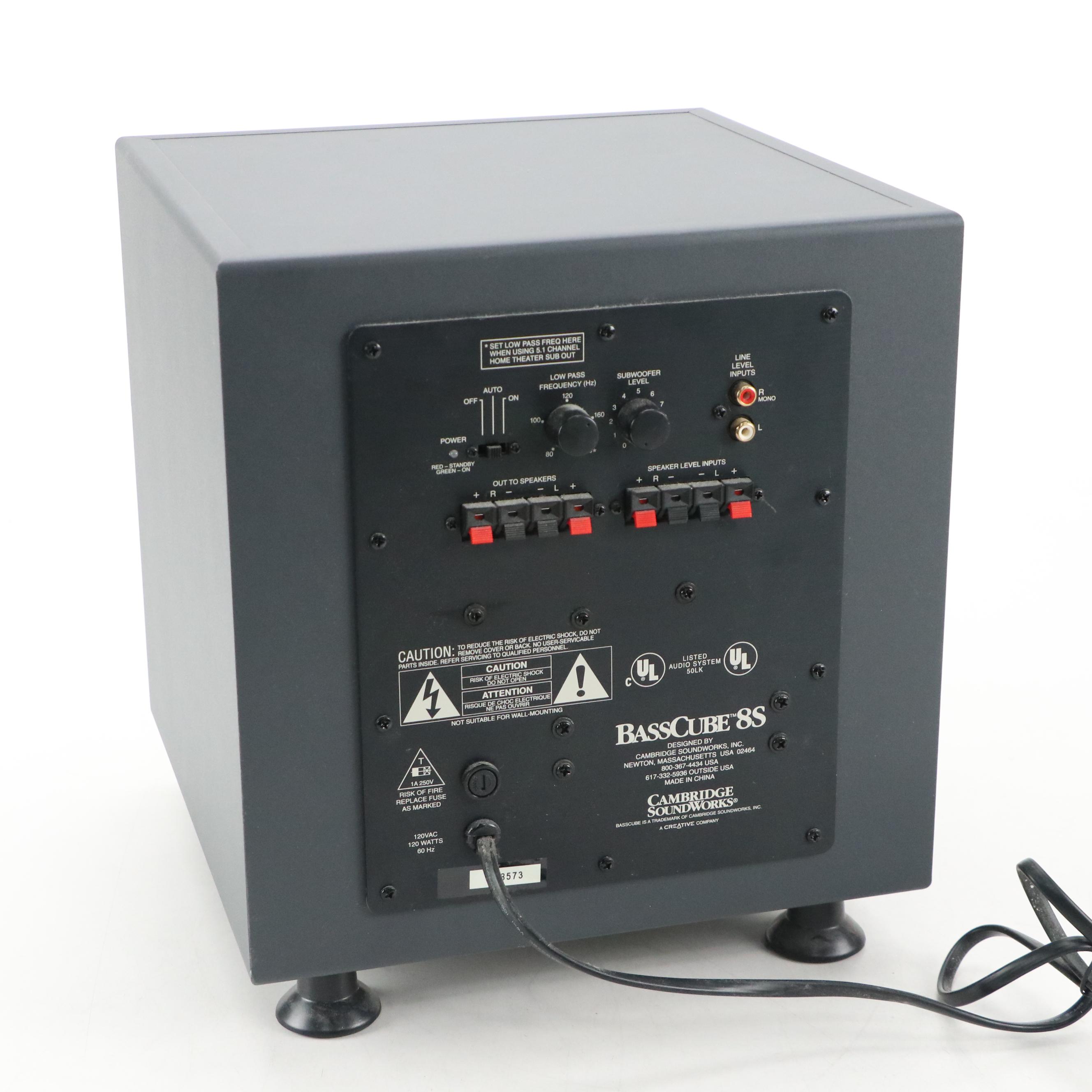 Cambridge Soundworks BassCube 8S Subwoofer