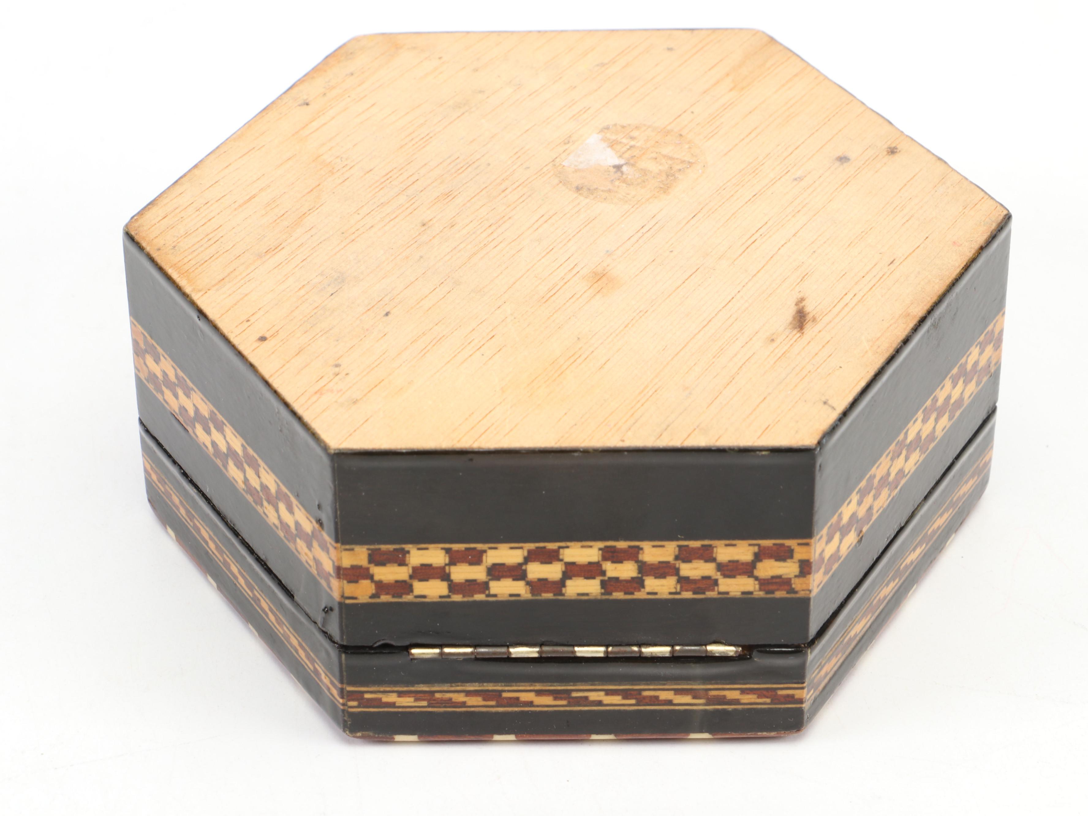 Bronze Enameled Foal Bookend With Two Intarsia Wood Inlay Boxes