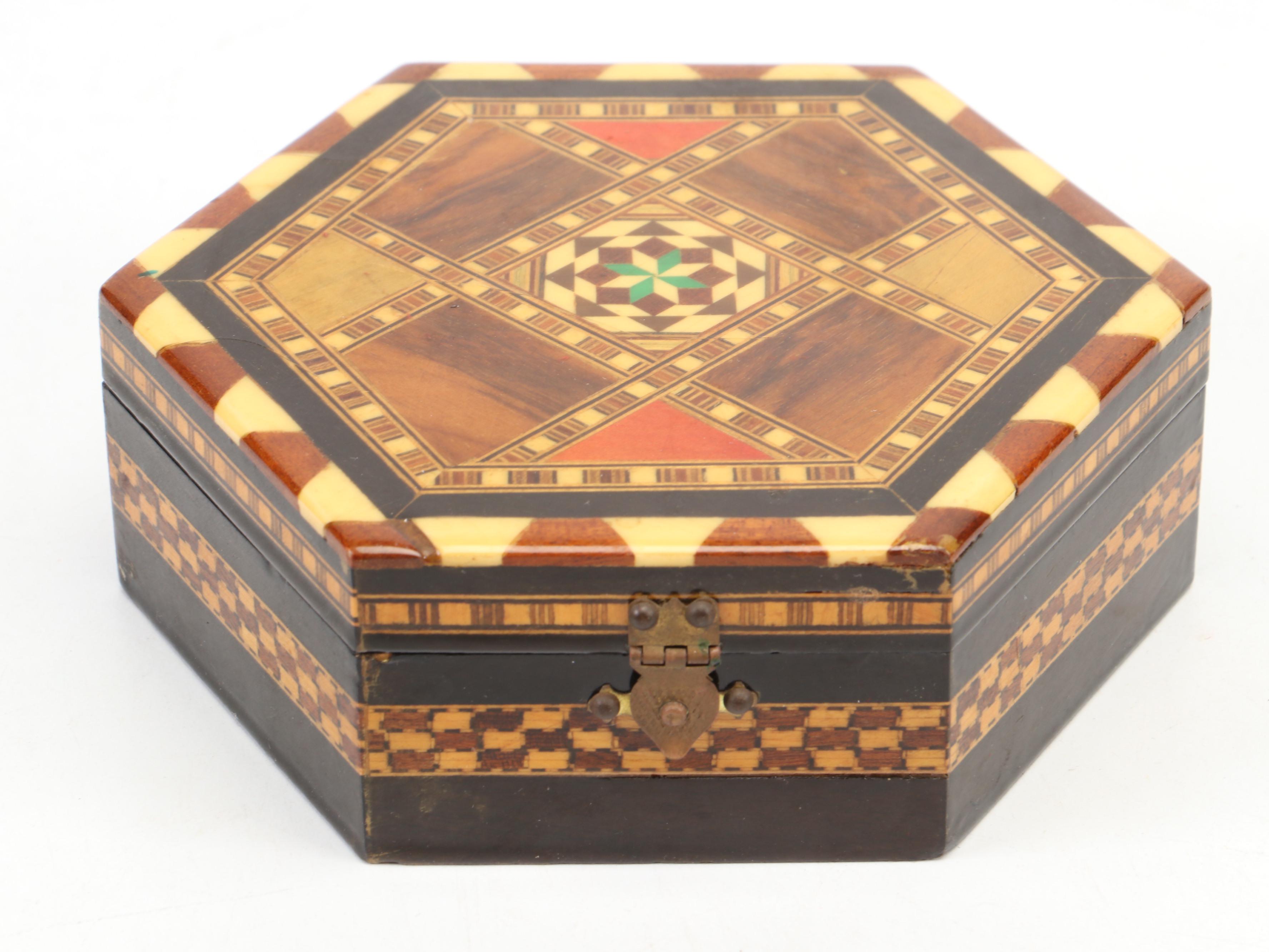 Bronze Enameled Foal Bookend With Two Intarsia Wood Inlay Boxes