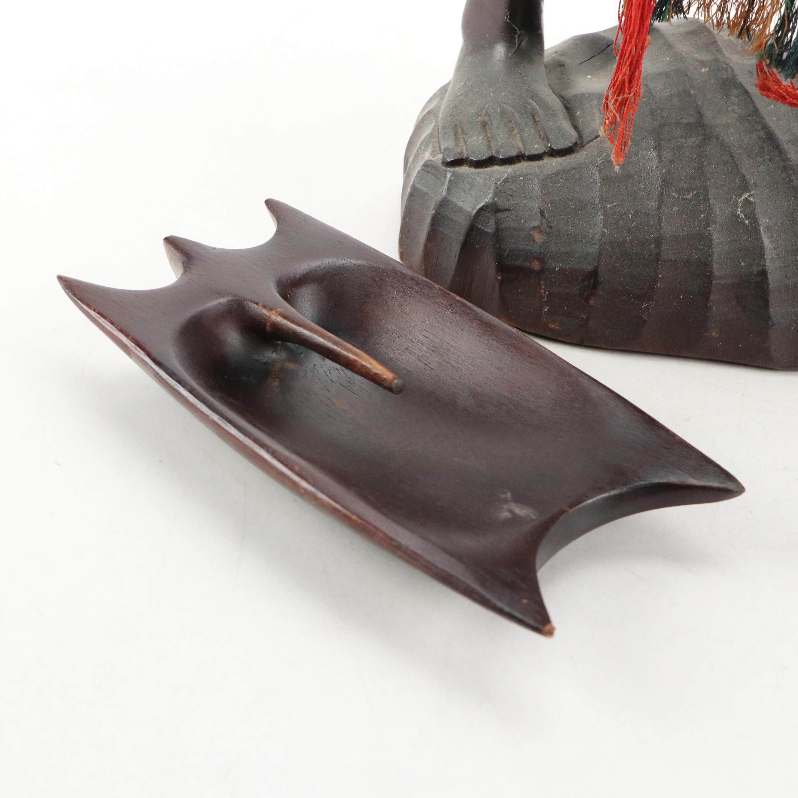 Philippine Carved Ifugao Warrior With Woven Wrap