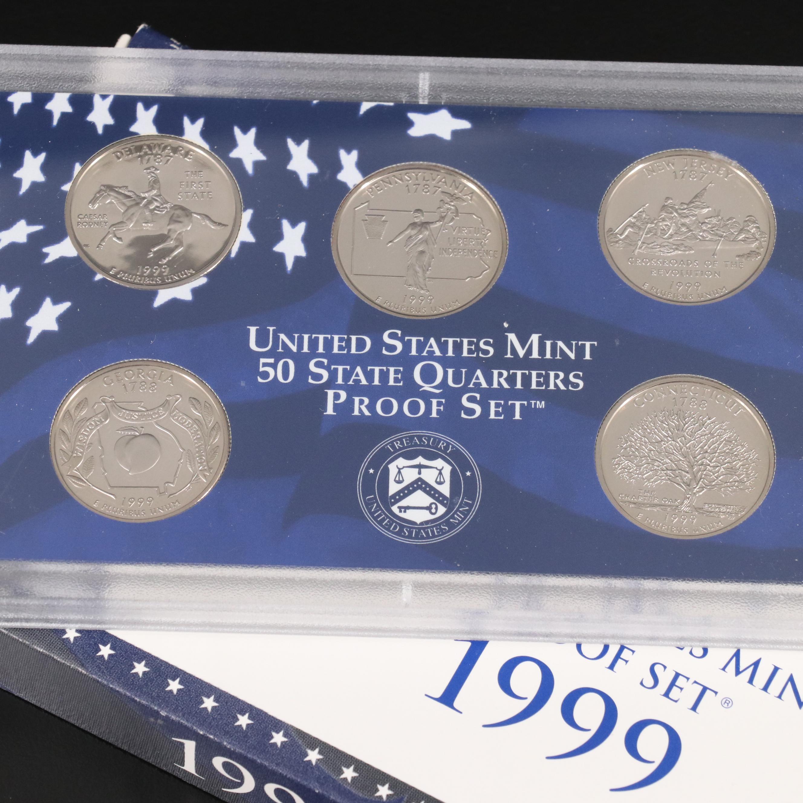 Thirty-Eight Different U.S. Mint Proof Sets, 1968 to 2005