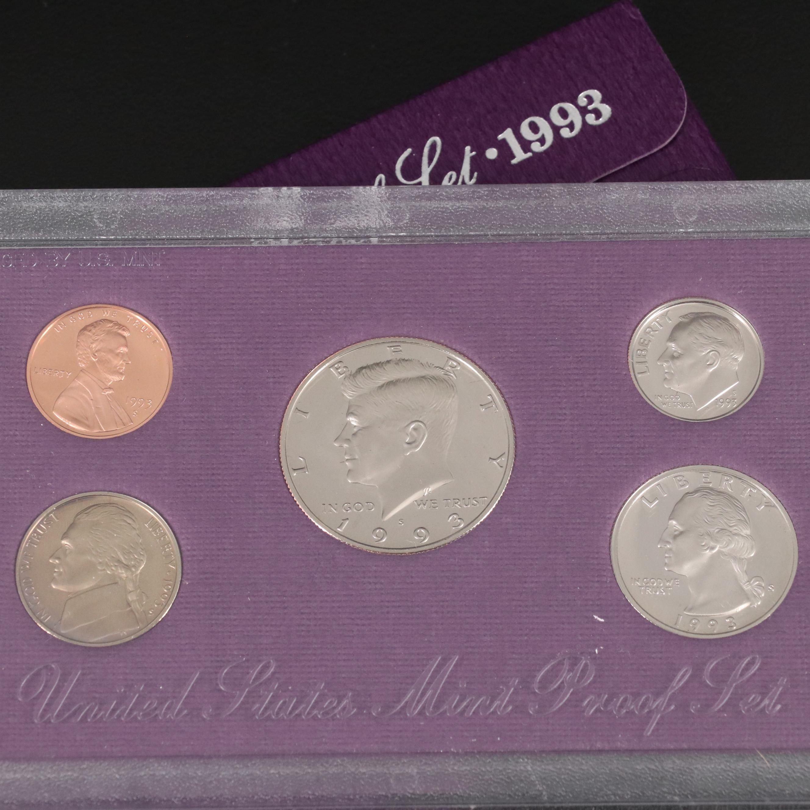 Thirty-Eight Different U.S. Mint Proof Sets, 1968 to 2005