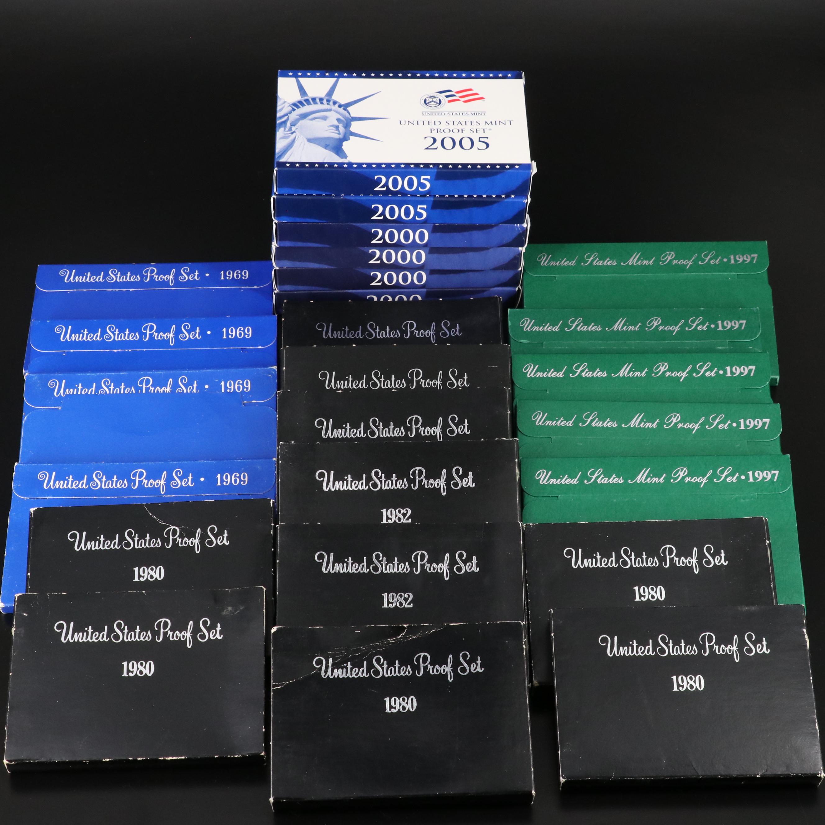 Twenty-Five U.S. Mint Proof Sets