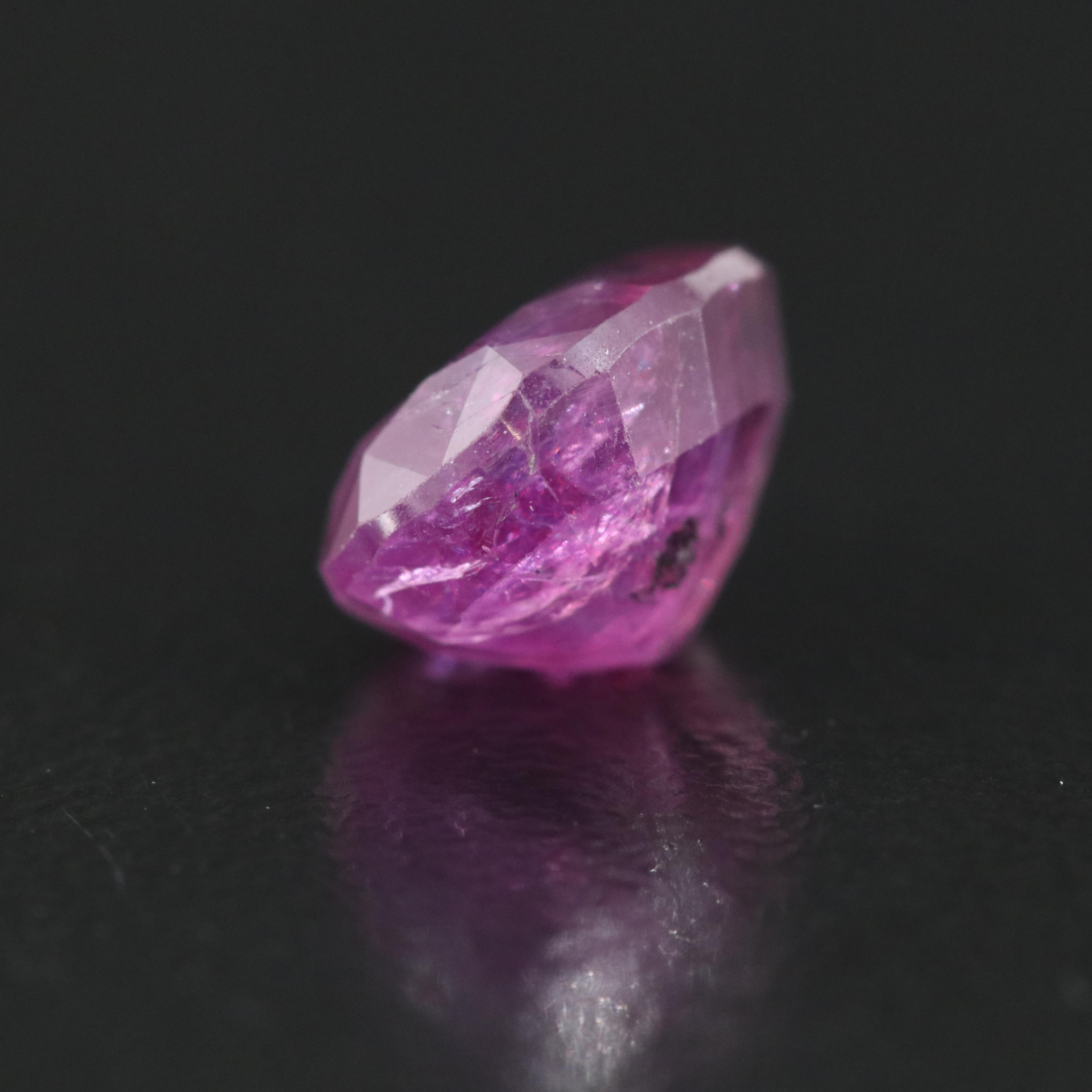 Loose 2.58 CT Kashmir Ruby with a GIA Report