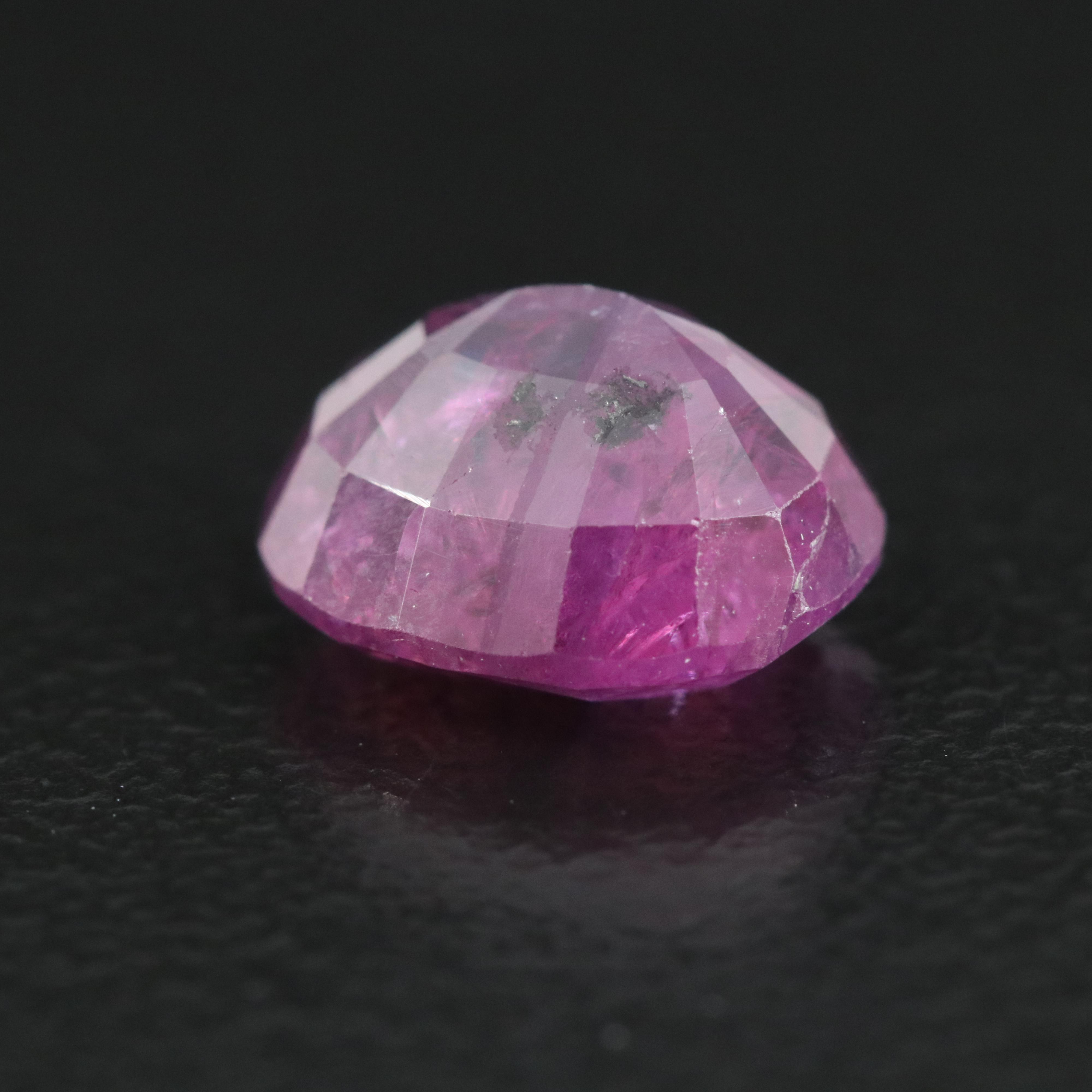 Loose 2.58 CT Kashmir Ruby with a GIA Report