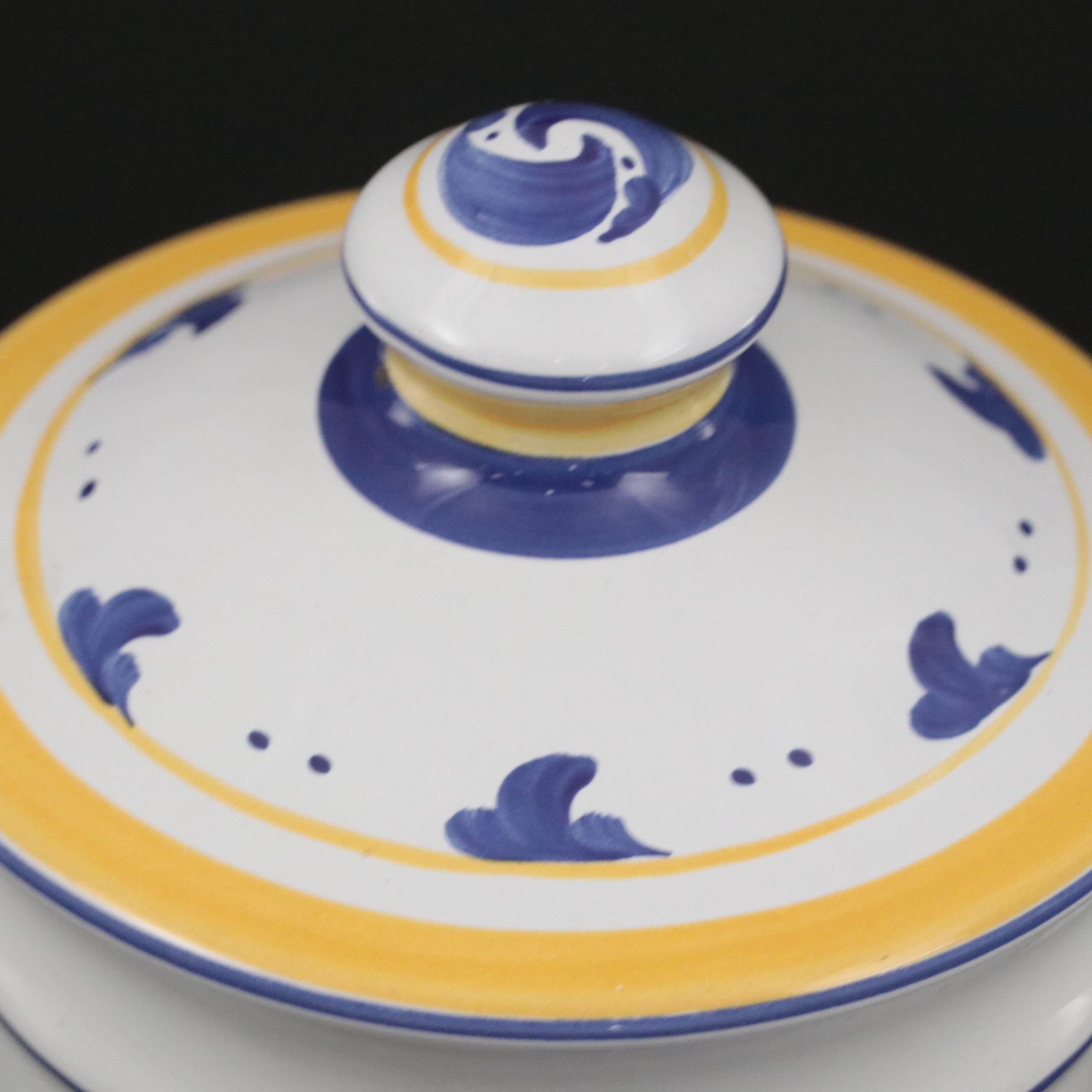 Herend Village Pottery "Splash" Canister