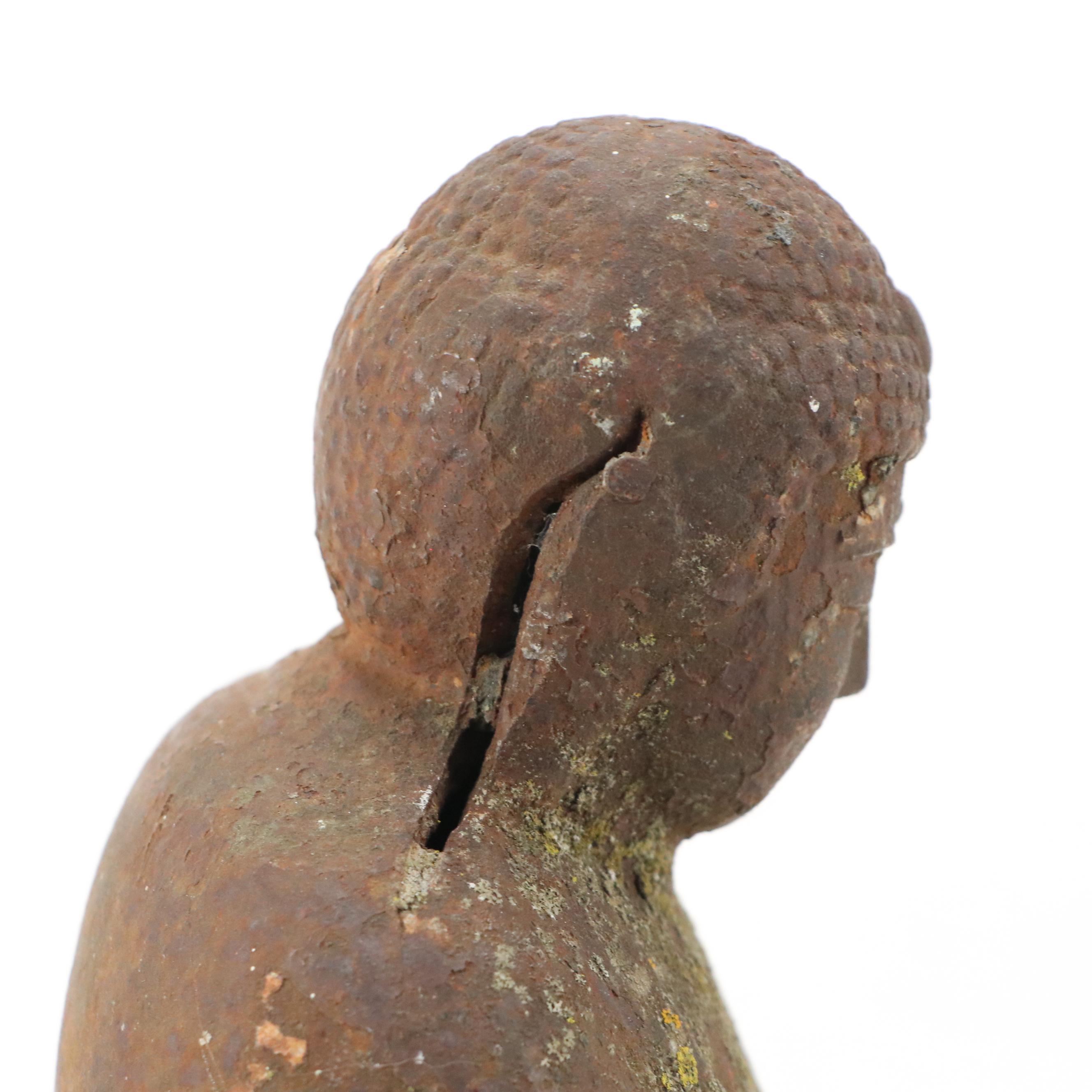 Miniature Bronze Replica of Kamakura Buddha with More Religious Figurines