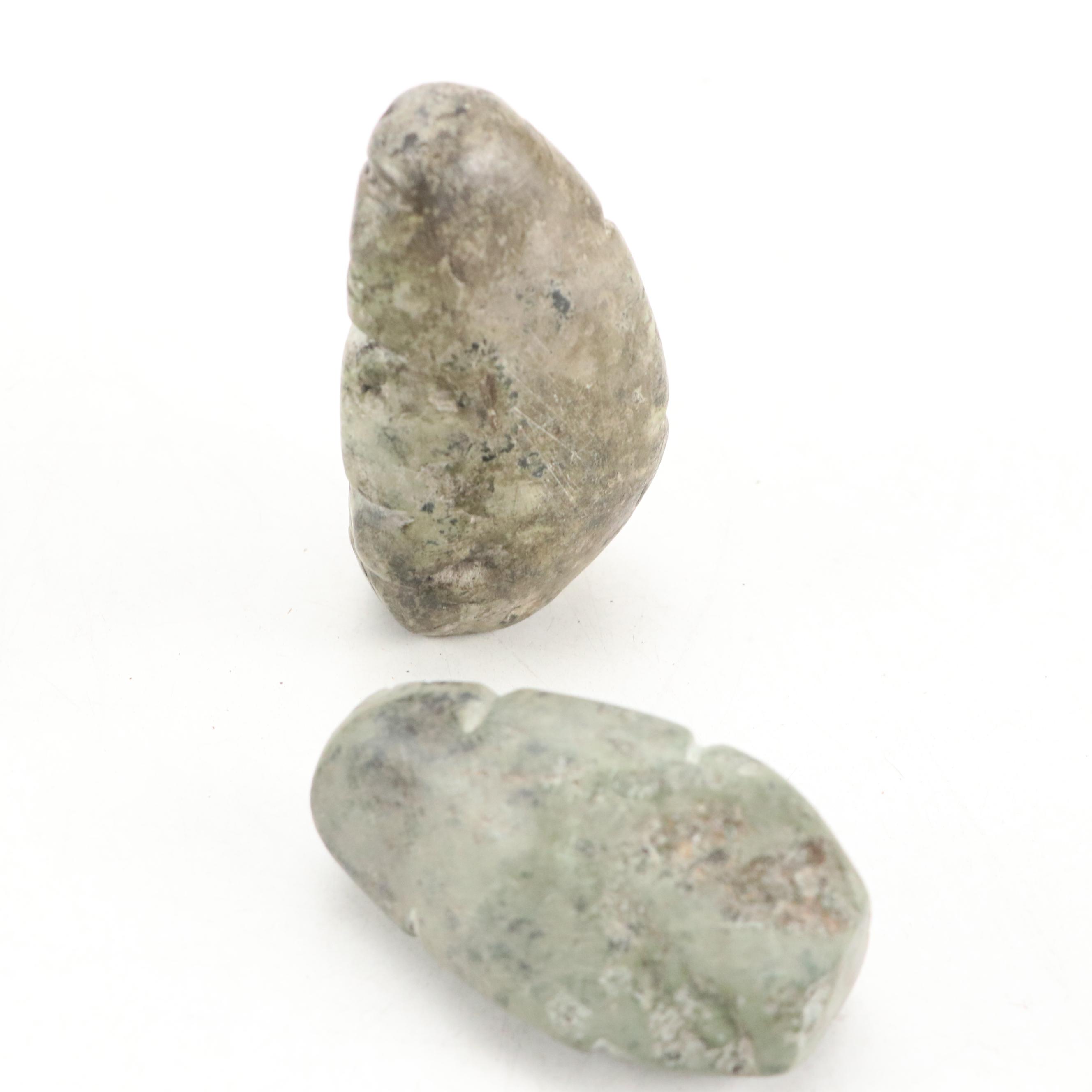 Miniature Bronze Replica of Kamakura Buddha with More Religious Figurines