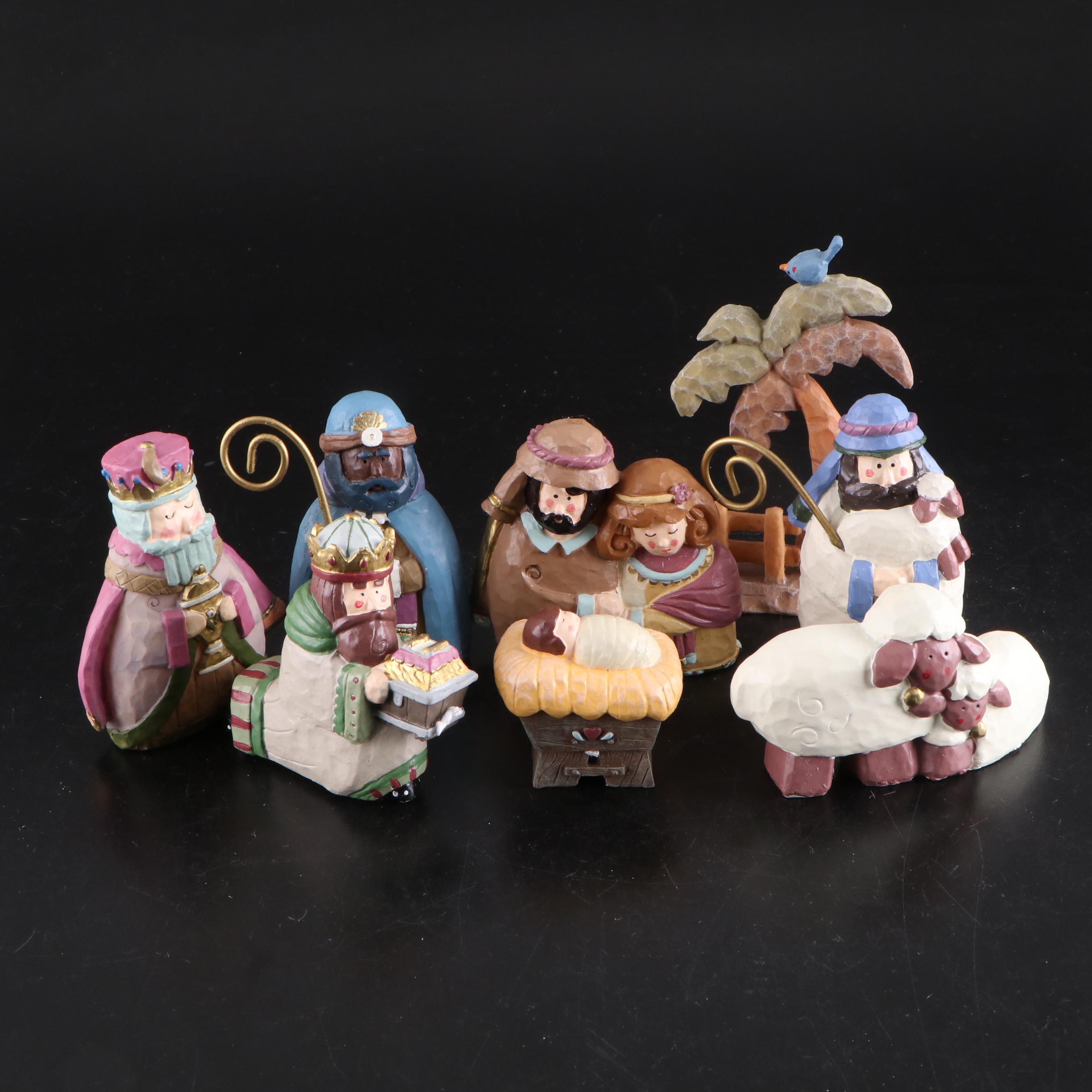 Schleich and Other Nativity Sets, Nesting Boxes and Illuminated