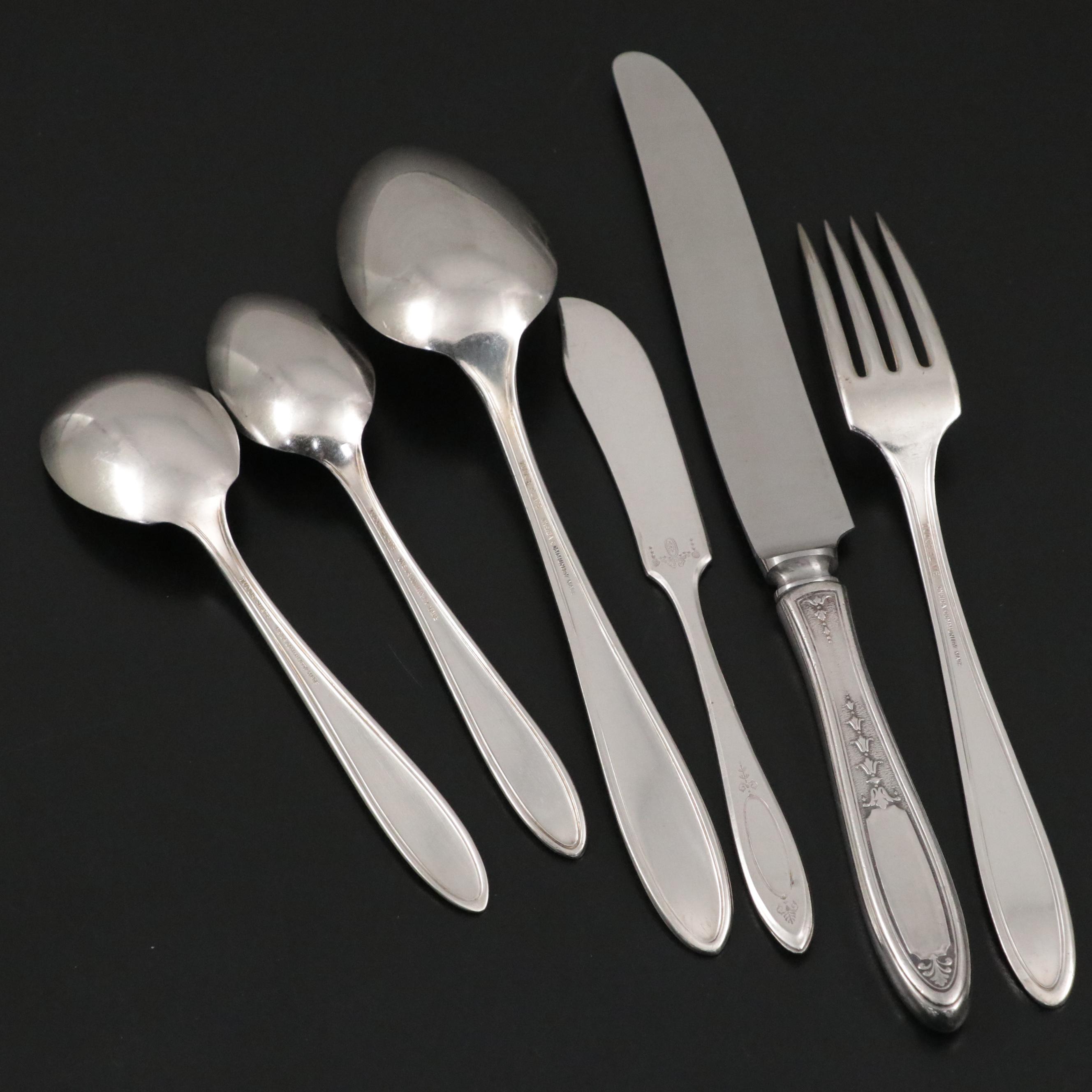 Oneida Silver "EnchantmentBounty" Silver Plate Flatware, 19221949 EBTH