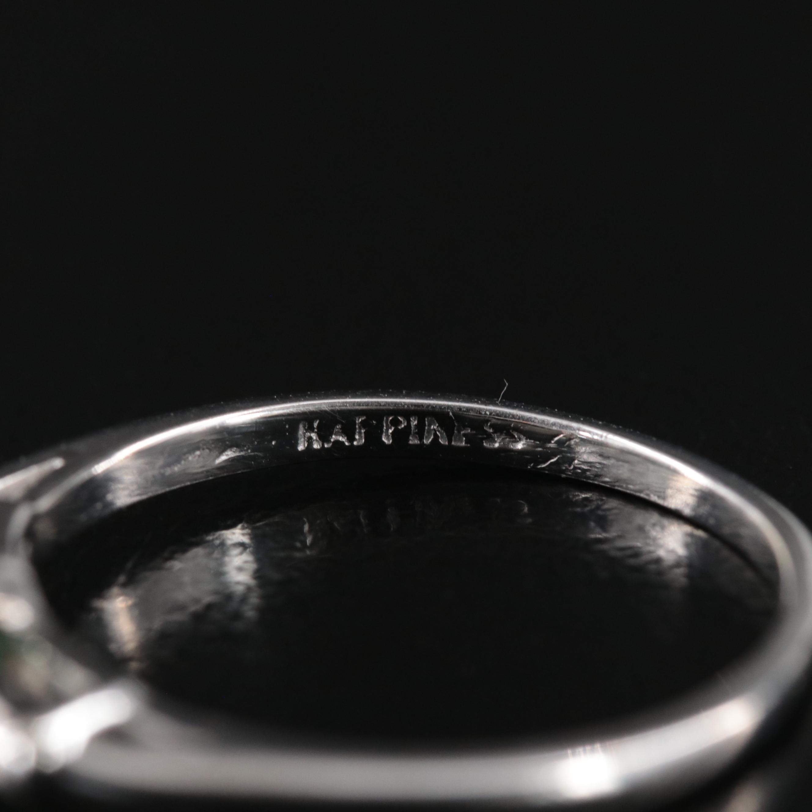 14K Emerald and Diamond Ring