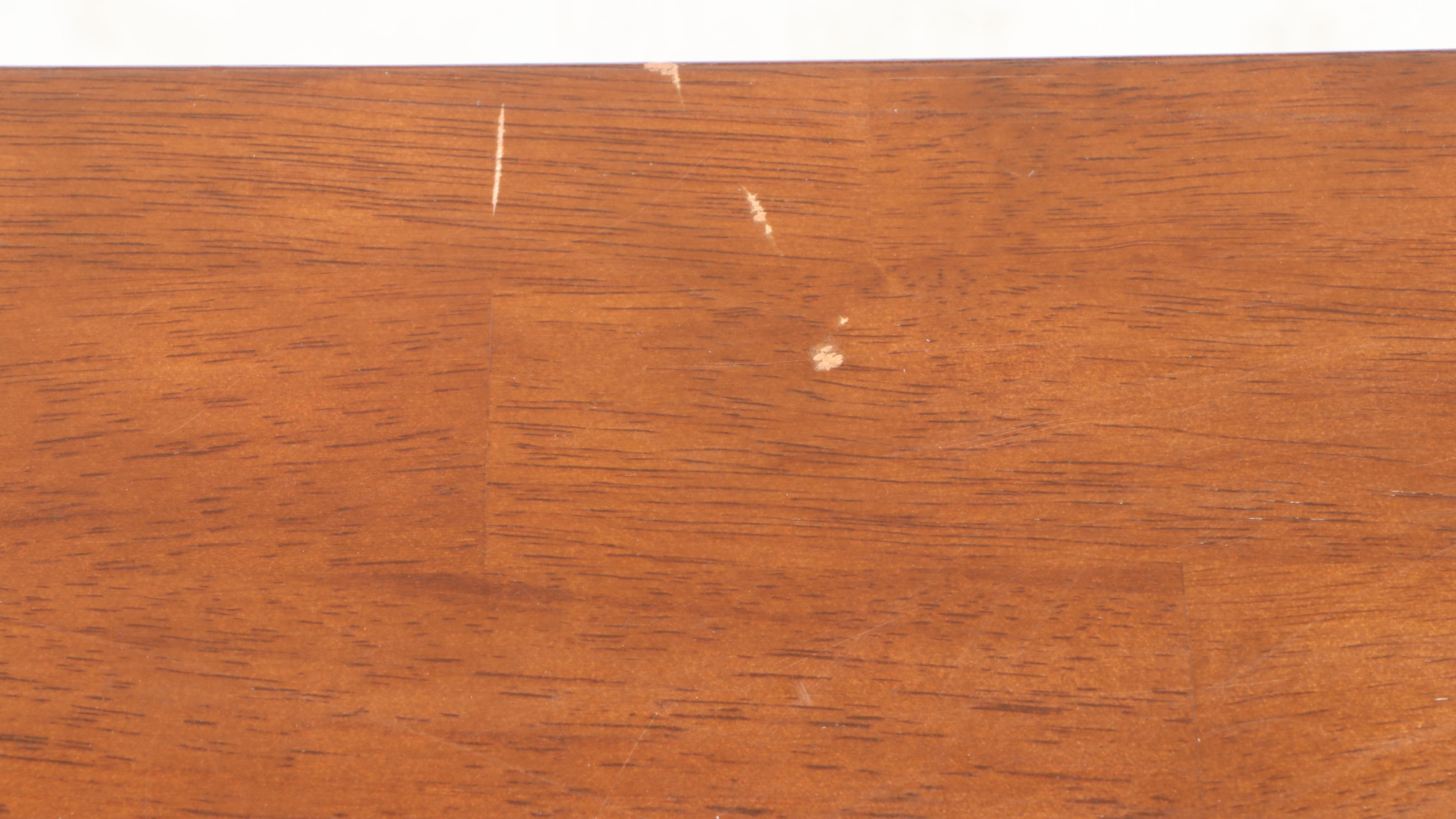 American Primitive Style Parcel-Painted Hardwood Console Table