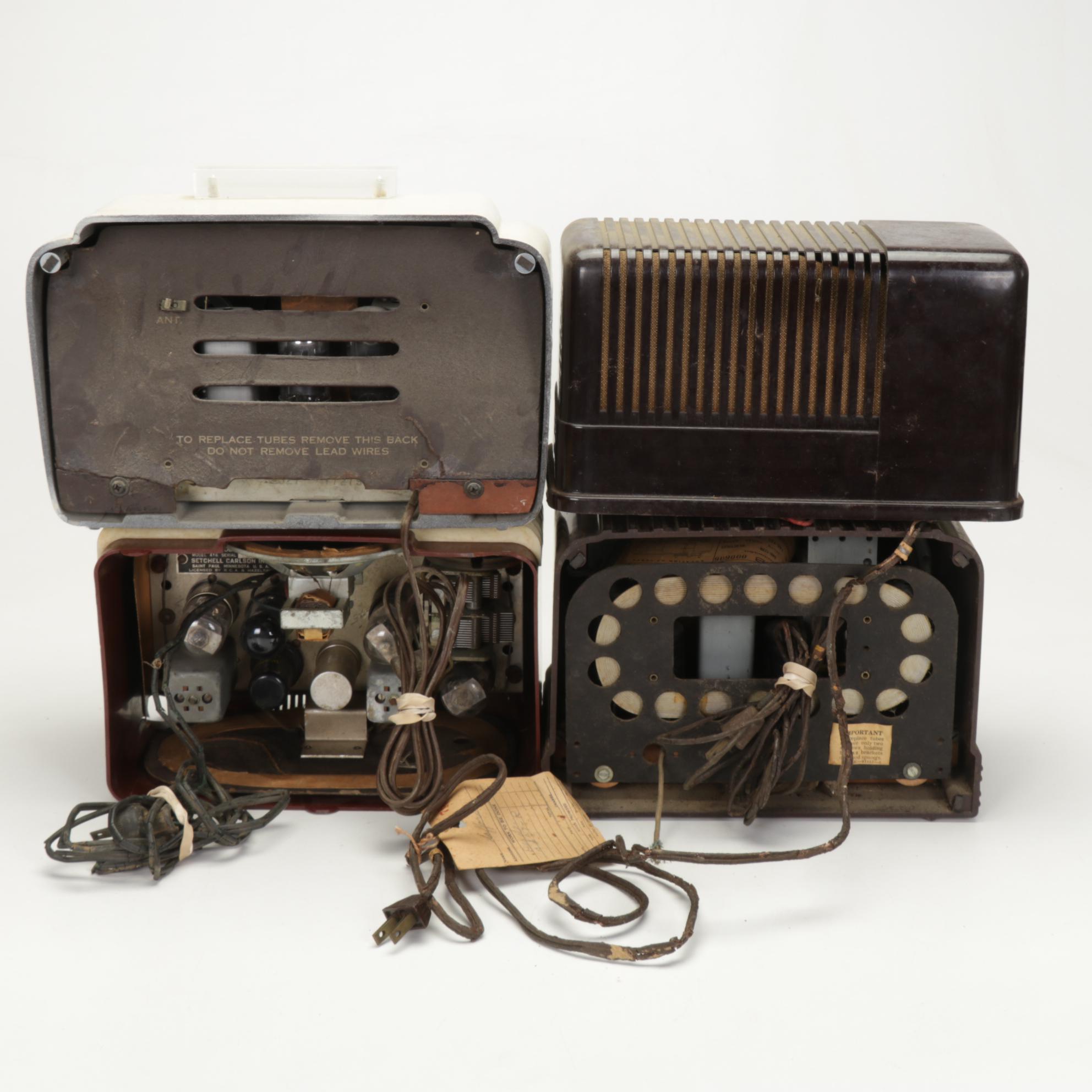 Crosley, Westinghouse, Silvertone and Setchell Carlson Tube Radios