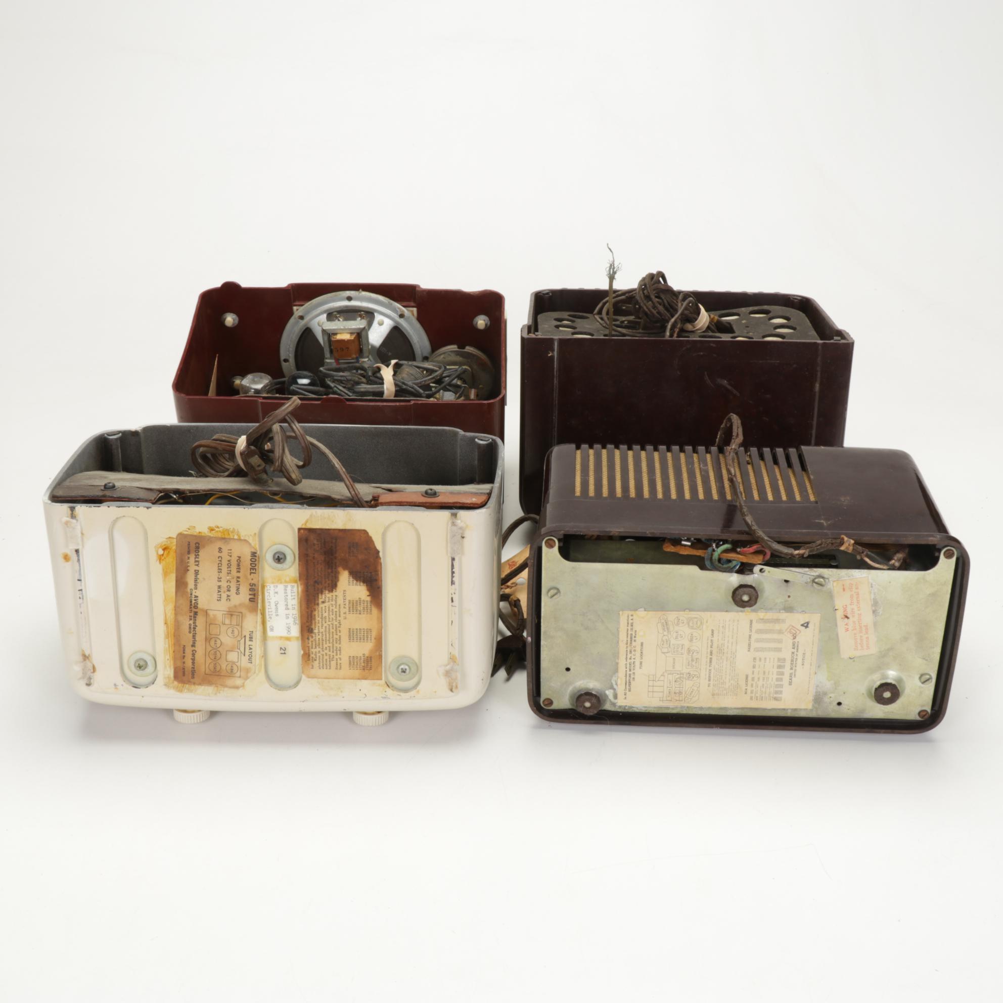 Crosley, Westinghouse, Silvertone and Setchell Carlson Tube Radios