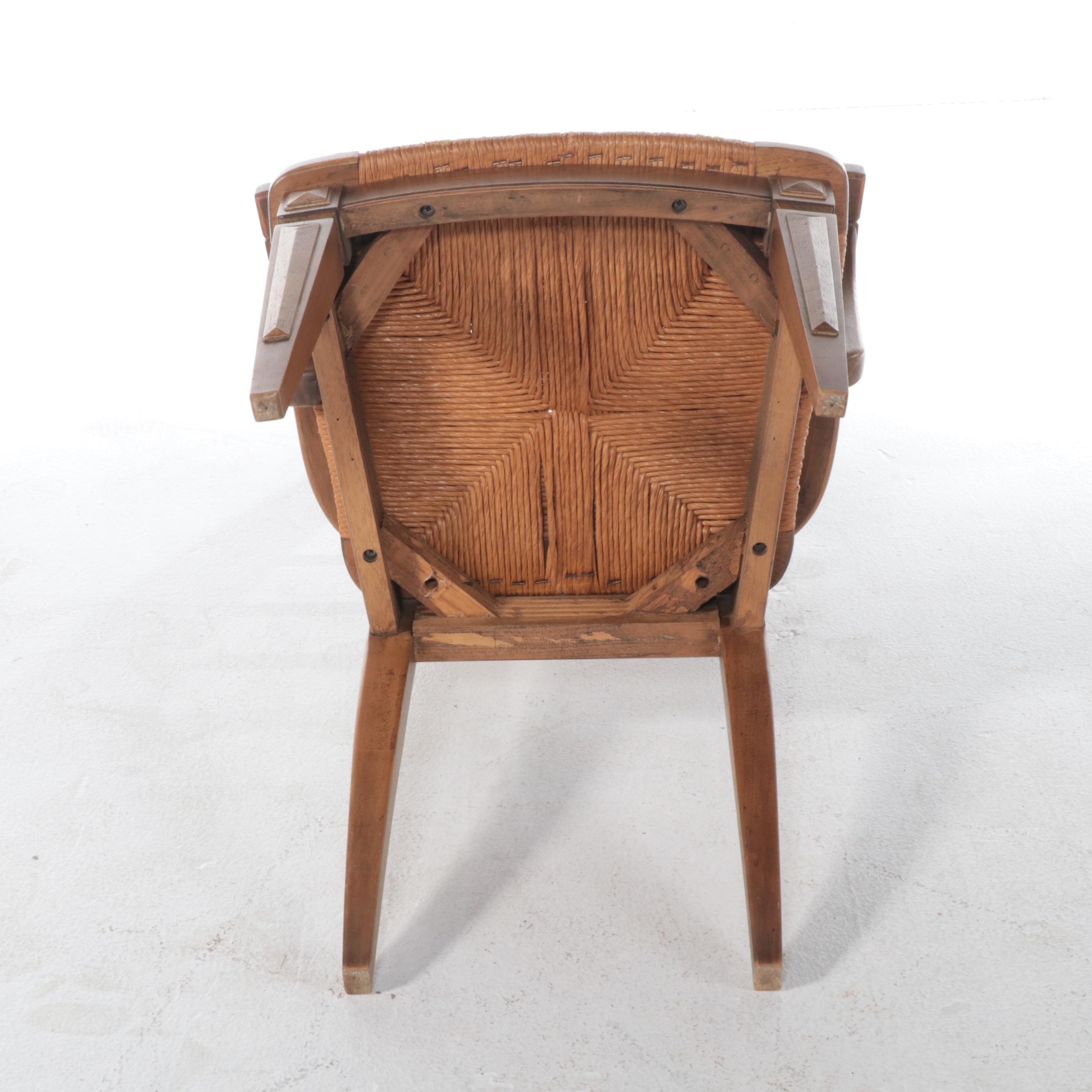 Thomasville Seven-Piece Spanish Colonial Style Iron-Mounted Pecan Dining Set