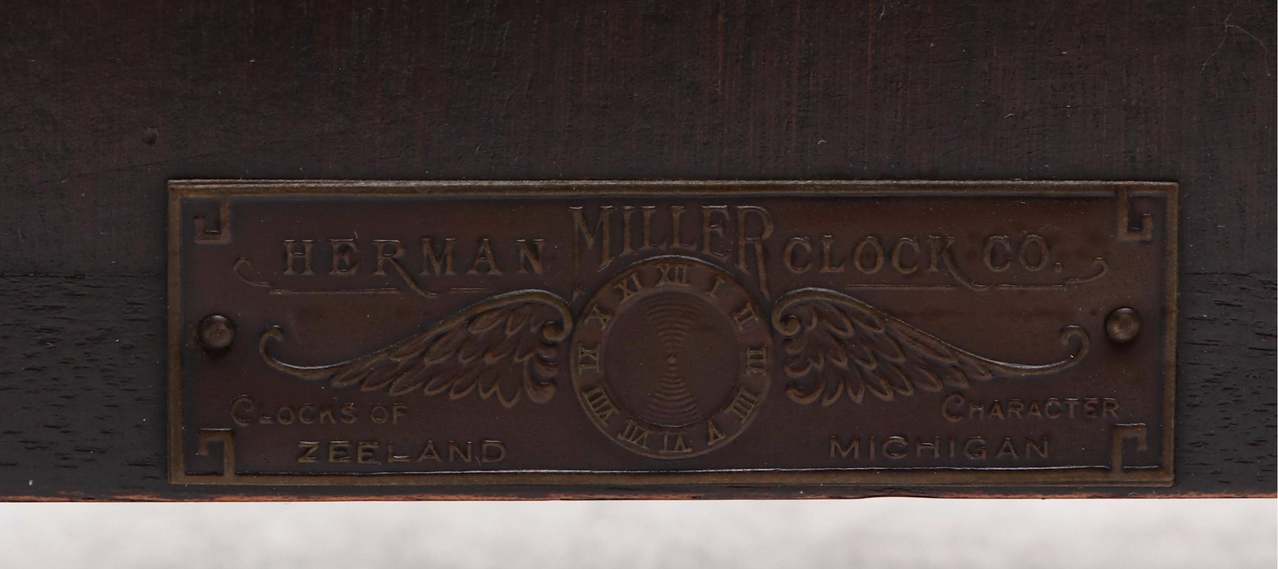 Herman Miller German Wooden Mantel Clock, Early to Mid-20th Century