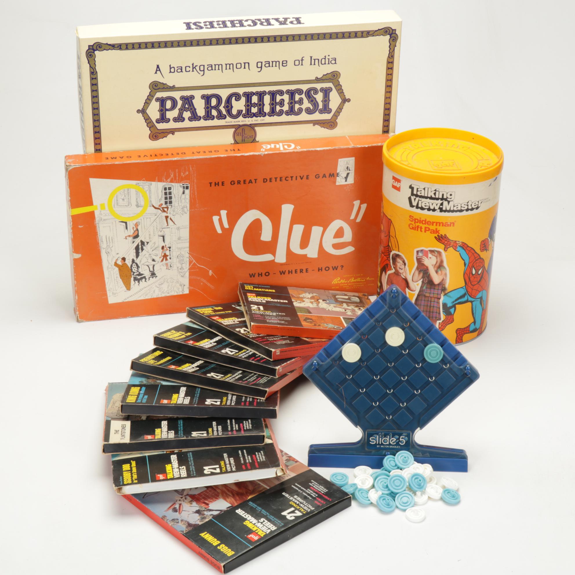 Talking View-Master with Reels and Board Games, Vintage