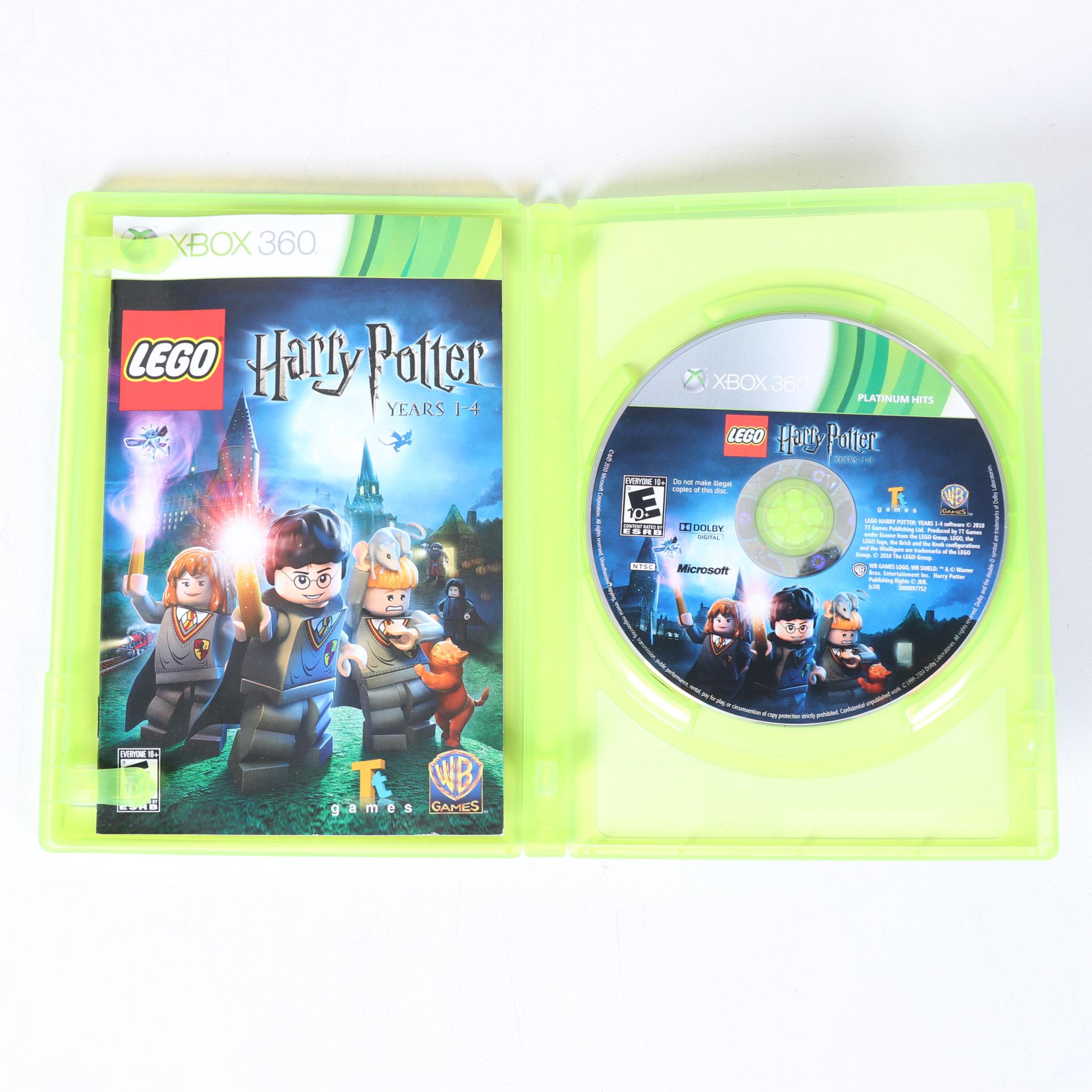 Five Microsoft XBOX 360 Live Video Games with LEGO Harry Potter Game