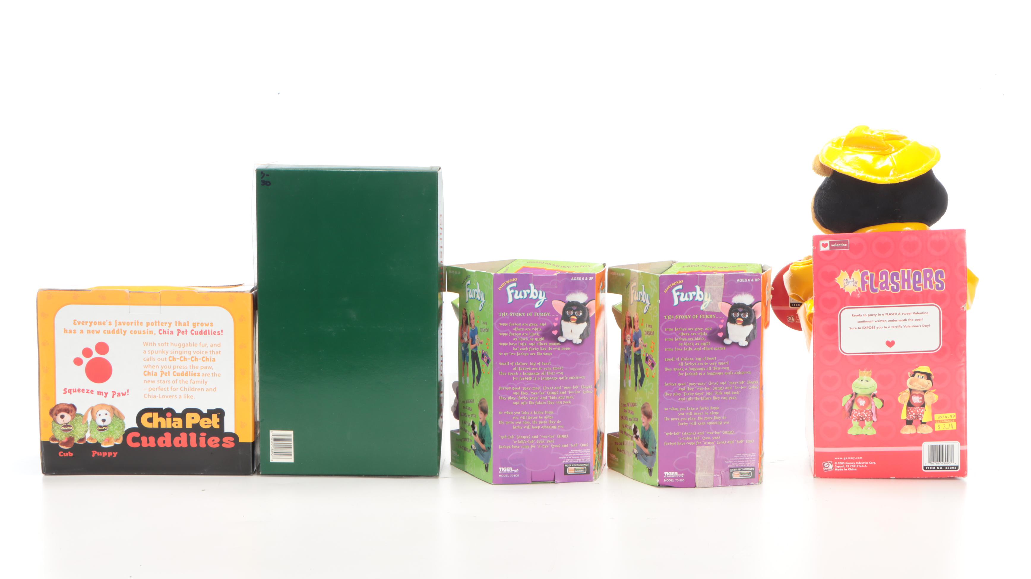 Walt Disney "Skippy", Tiger "Furby", and Other Stuffed Animal Toys, Late 20th C.