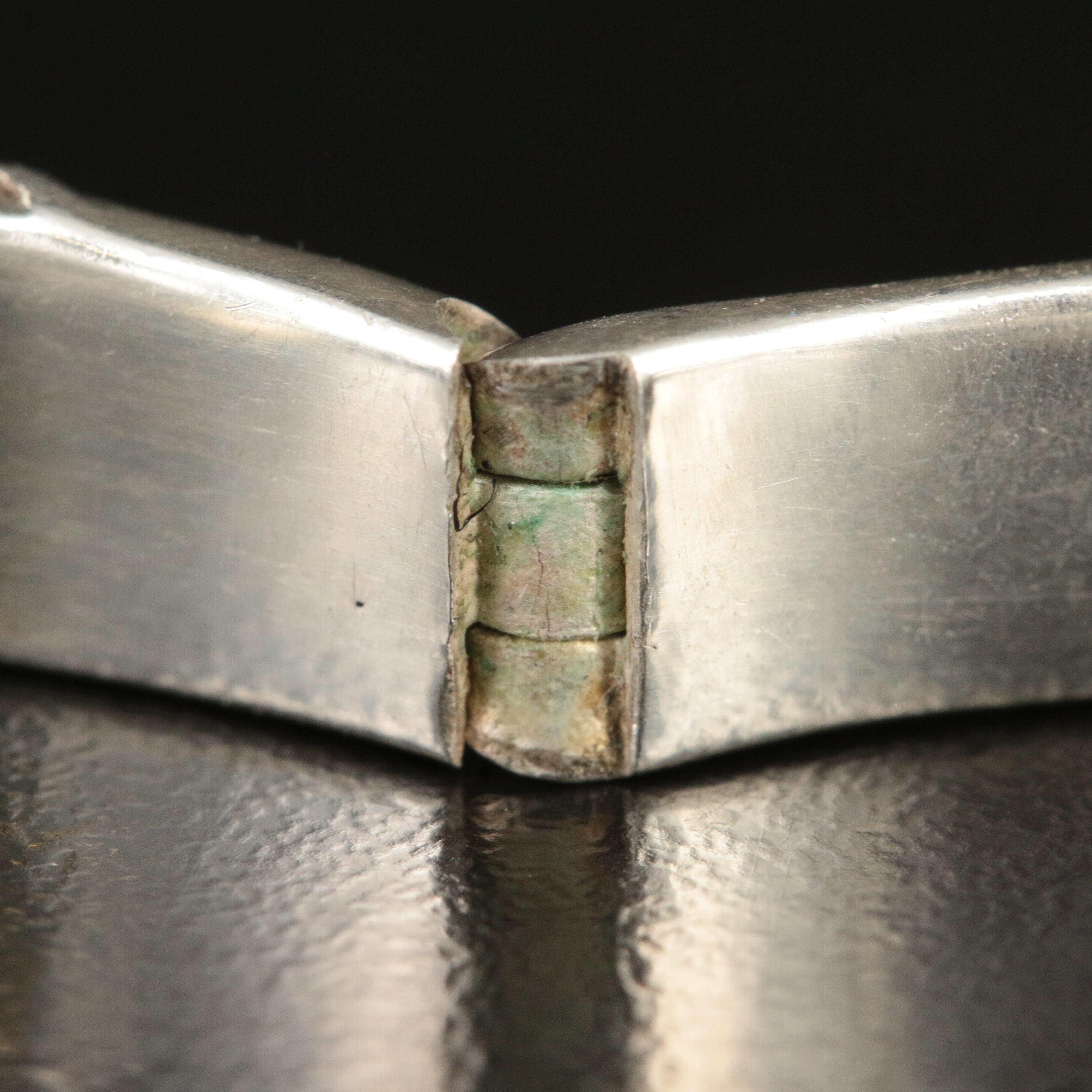 Tiffany & Co. Sterling "Nature" Rose Flower Hinged Bracelet