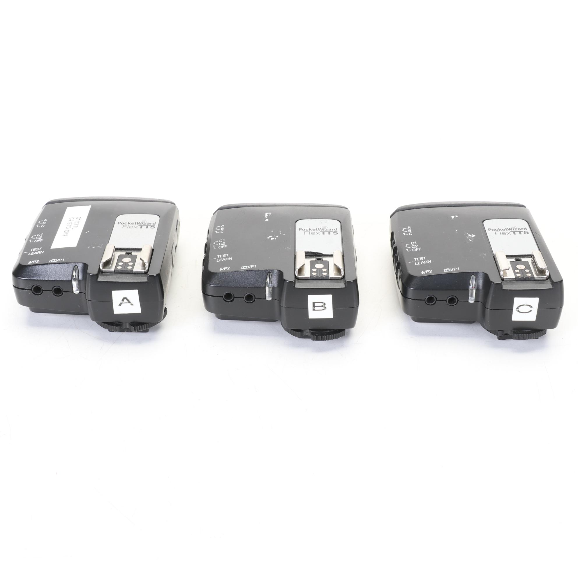 3 PocketWizard FlexTT5-Nikon Autosensing Transceivers and a AC3 Zone Controller