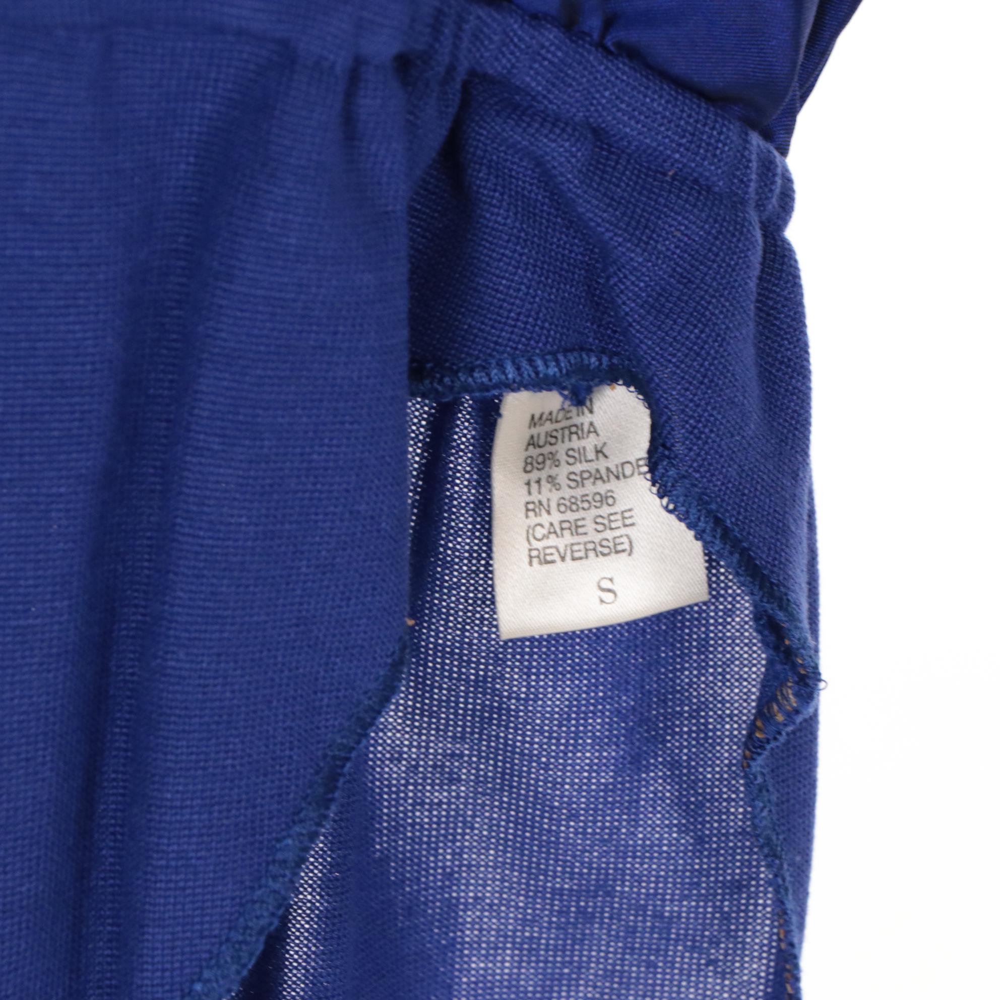 Donna Karan Ivory Embroidered Silk Jacket, Halter Dress and Blue Bodysuit Blouse