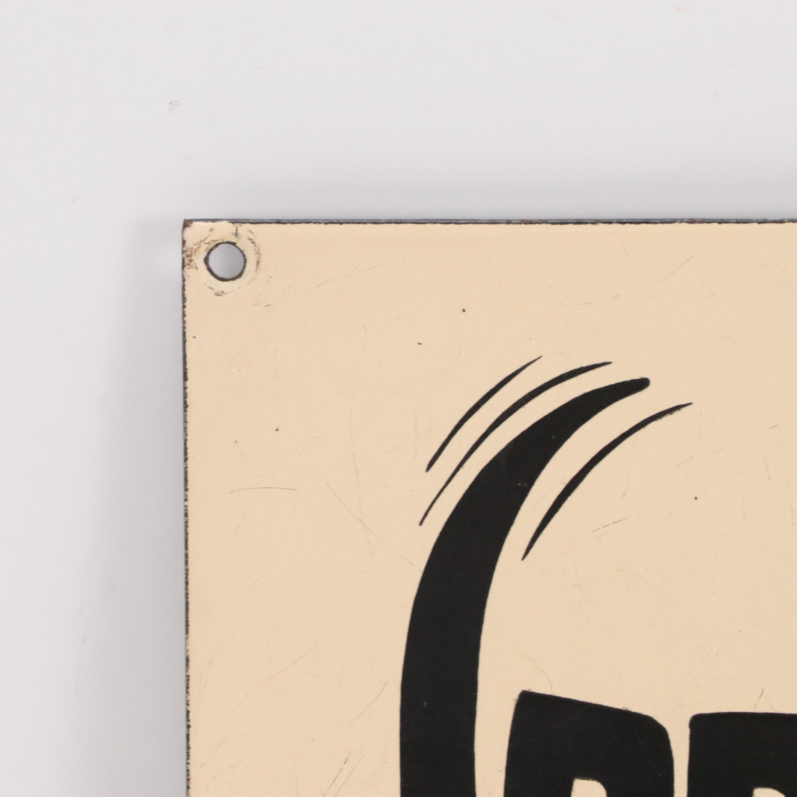 Spratt's Dog Cakes Metal Advertising Sign, Early to Mid-20th Century