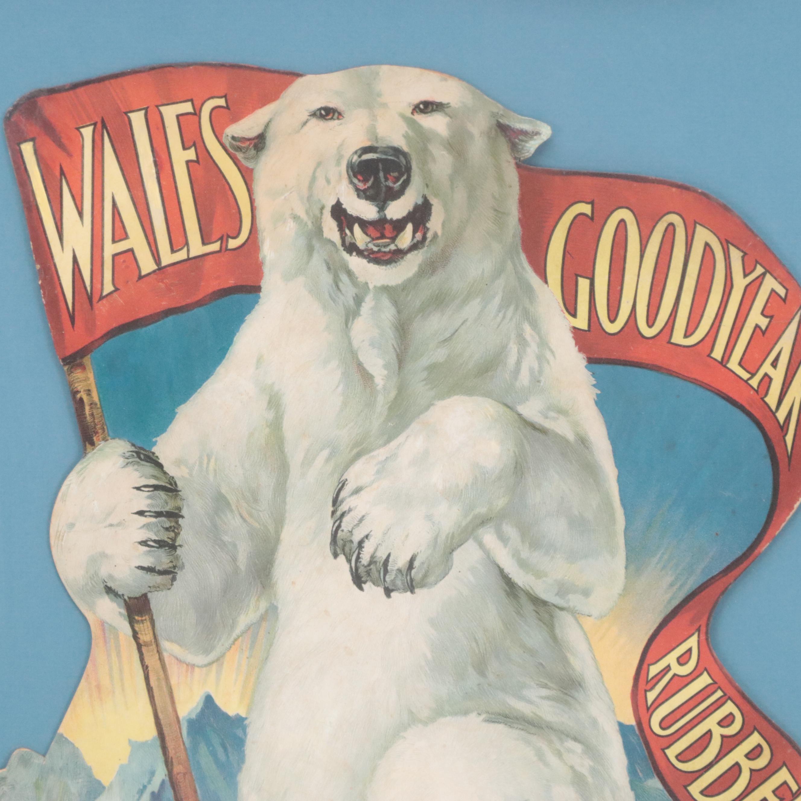 Wales Goodyear Shoes Advertisement with Polar Bear, 1900