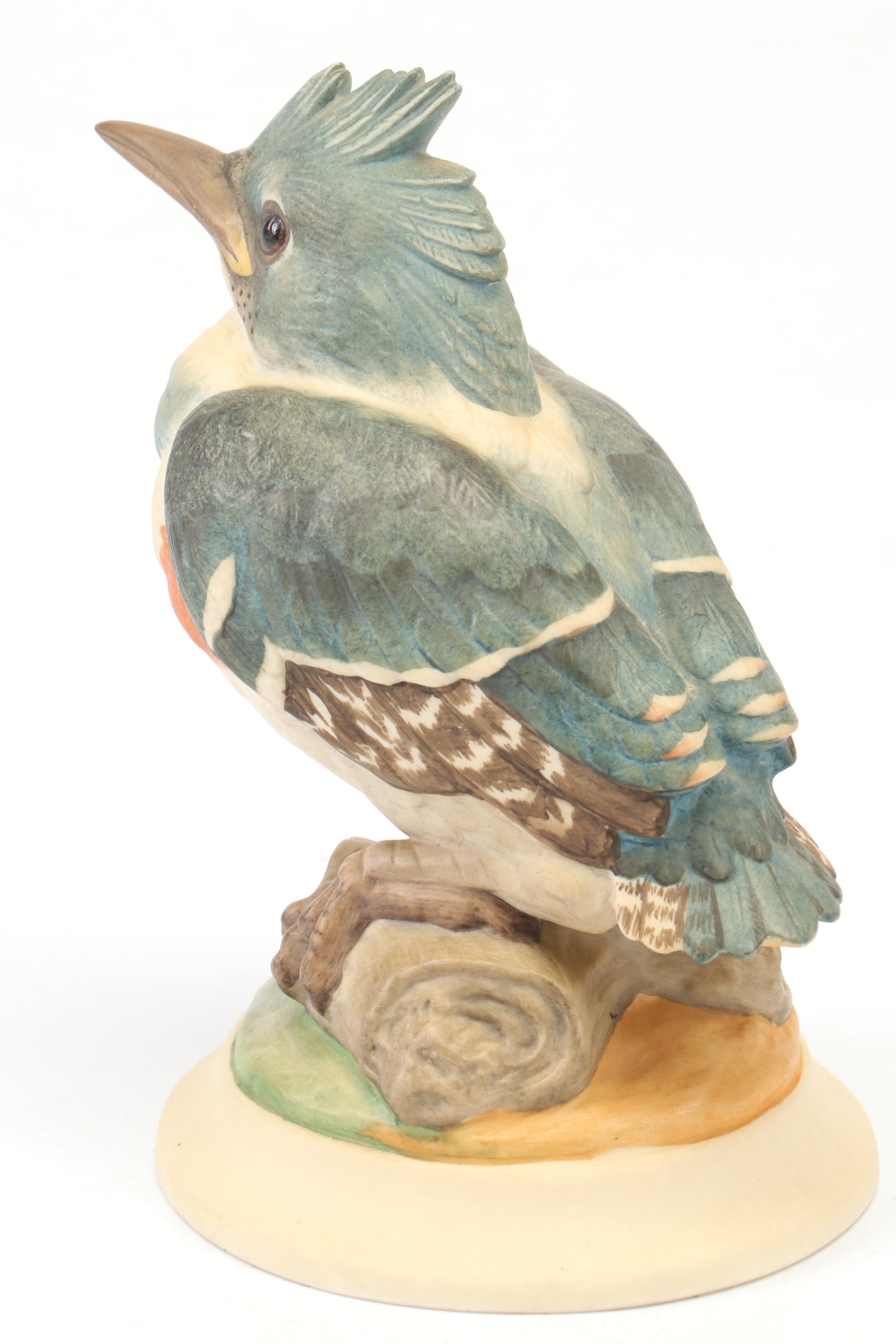 Boehm Bisque Bird Figurines with Andrea by Sadek Bisque Mallard Duck Statuttes