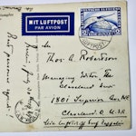 1929 Graf Zeppelin Postcard