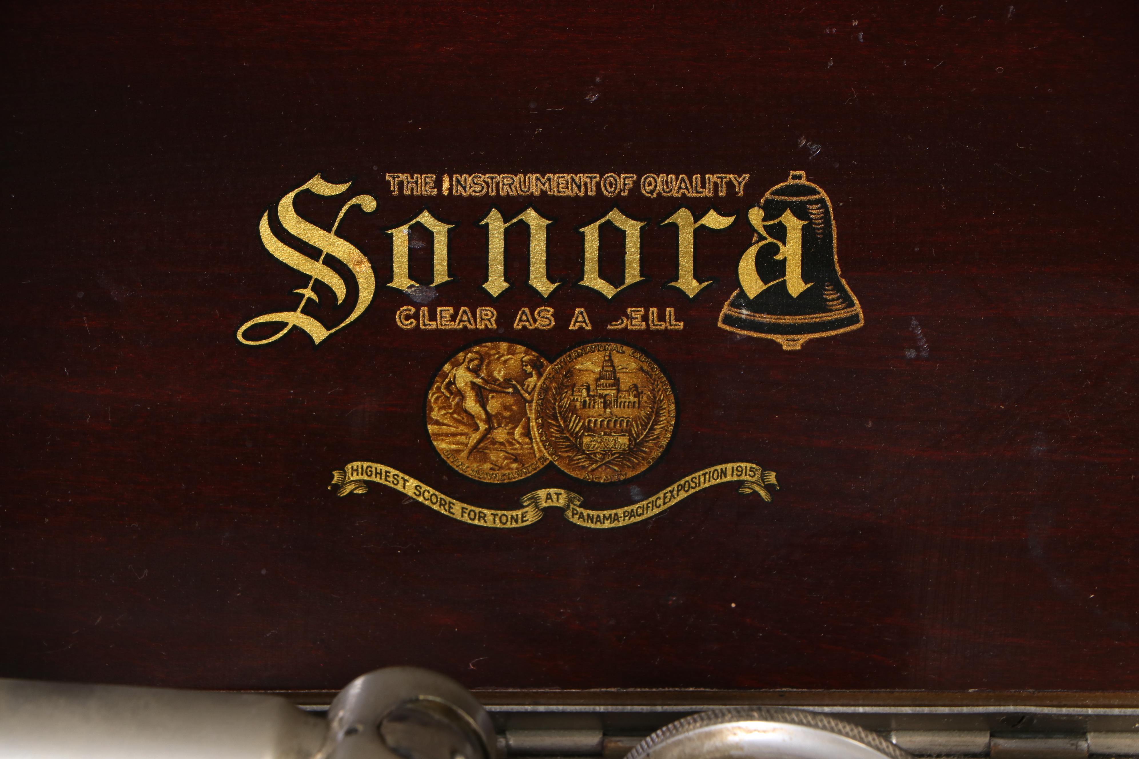 Sonora Mahogany Phonograph, Early 20th Century