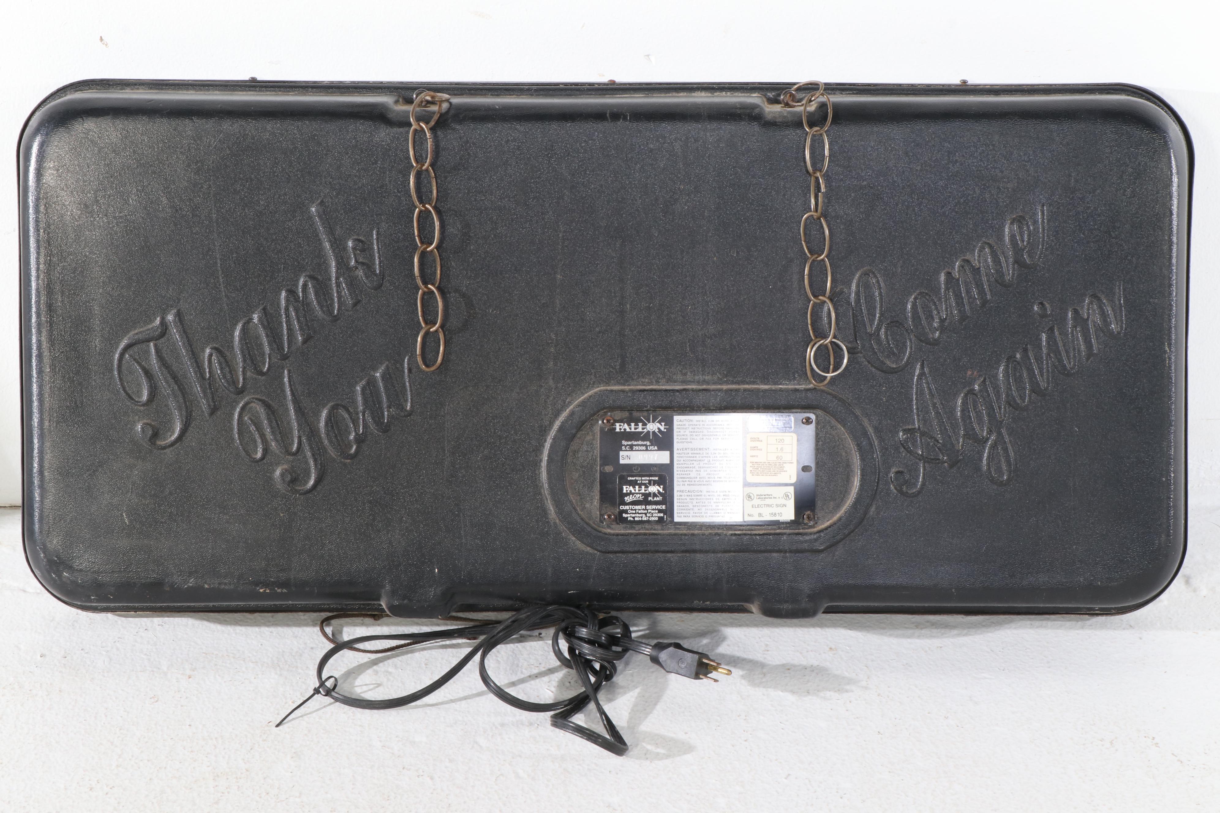 Fallon Neon "OPEN" Horizontal Window Sign