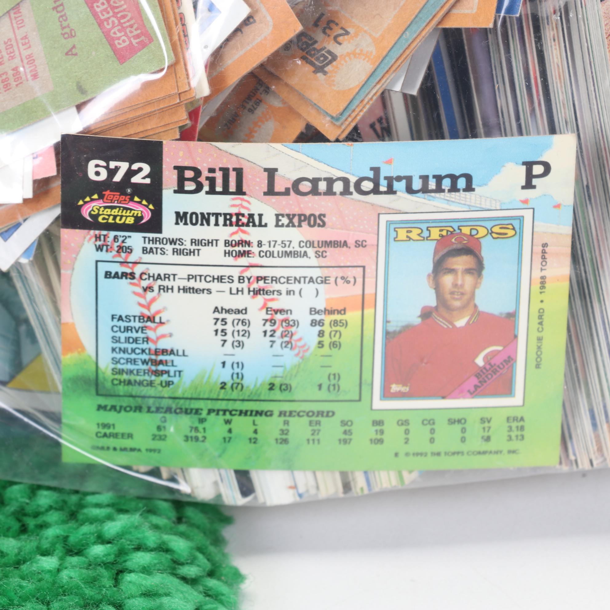 Baseball Cards and Other Memorabilia, Late 20th Century