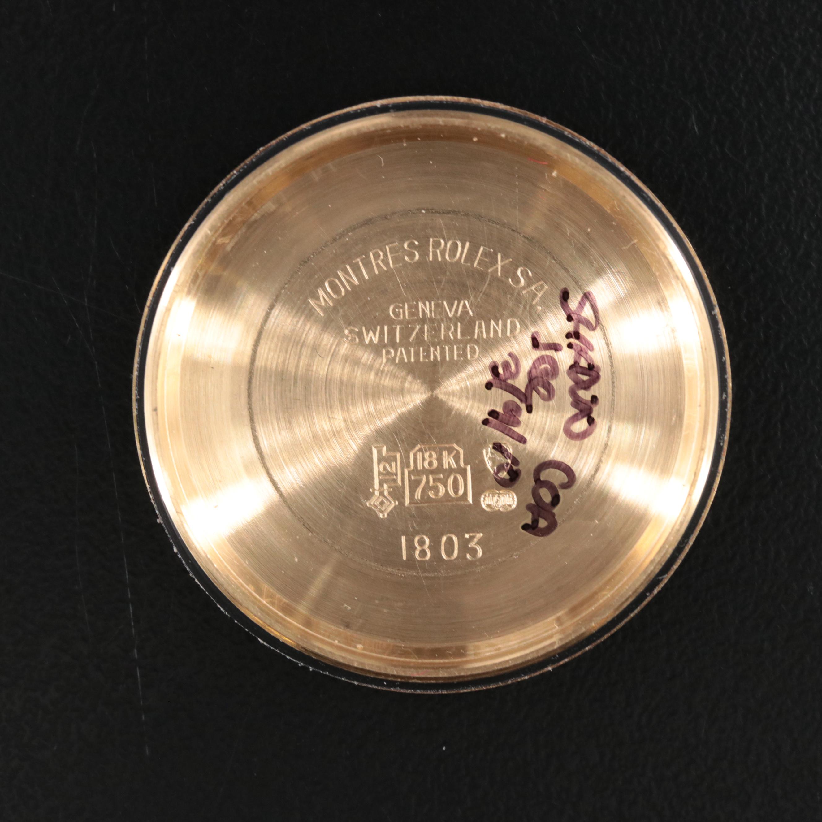 1974 Rolex Custom Diamond Dial Day-Date Watch